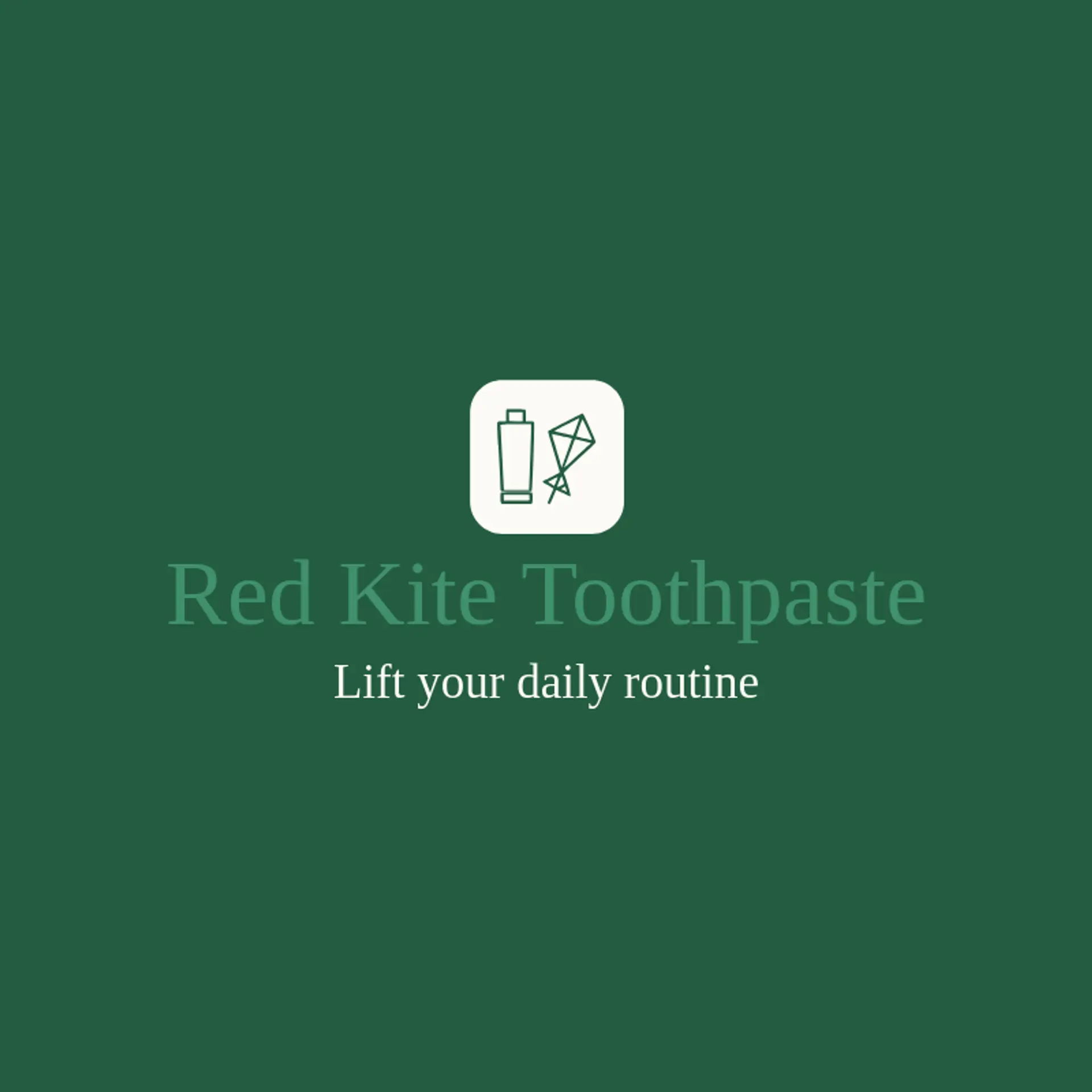 Red Kite Toothpaste logo for toothpaste