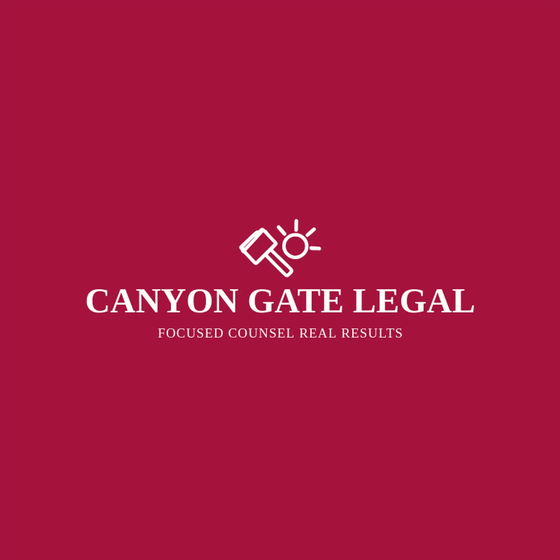 Canyon Gate Legal logo for legal services
