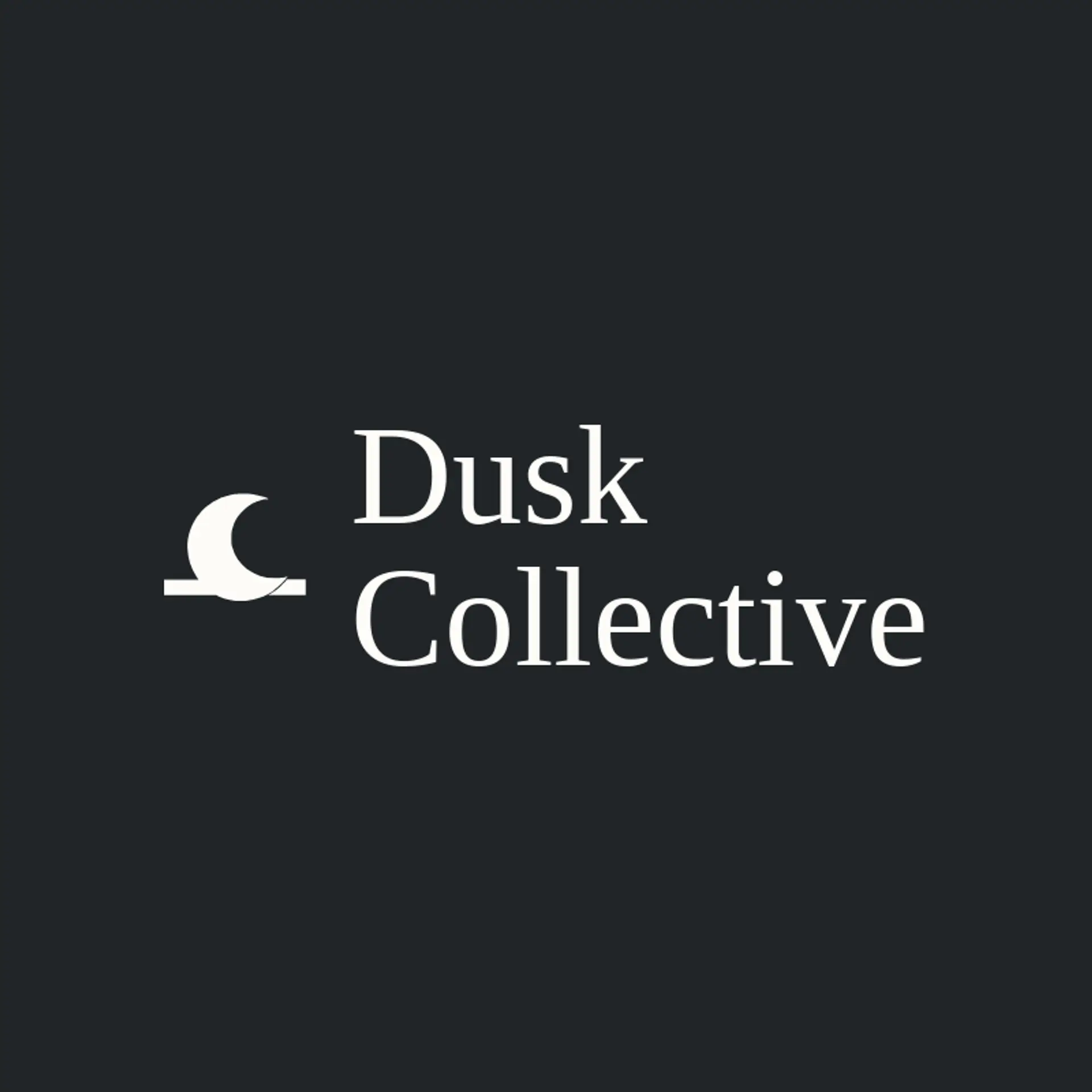 Dusk Collective logo for rave