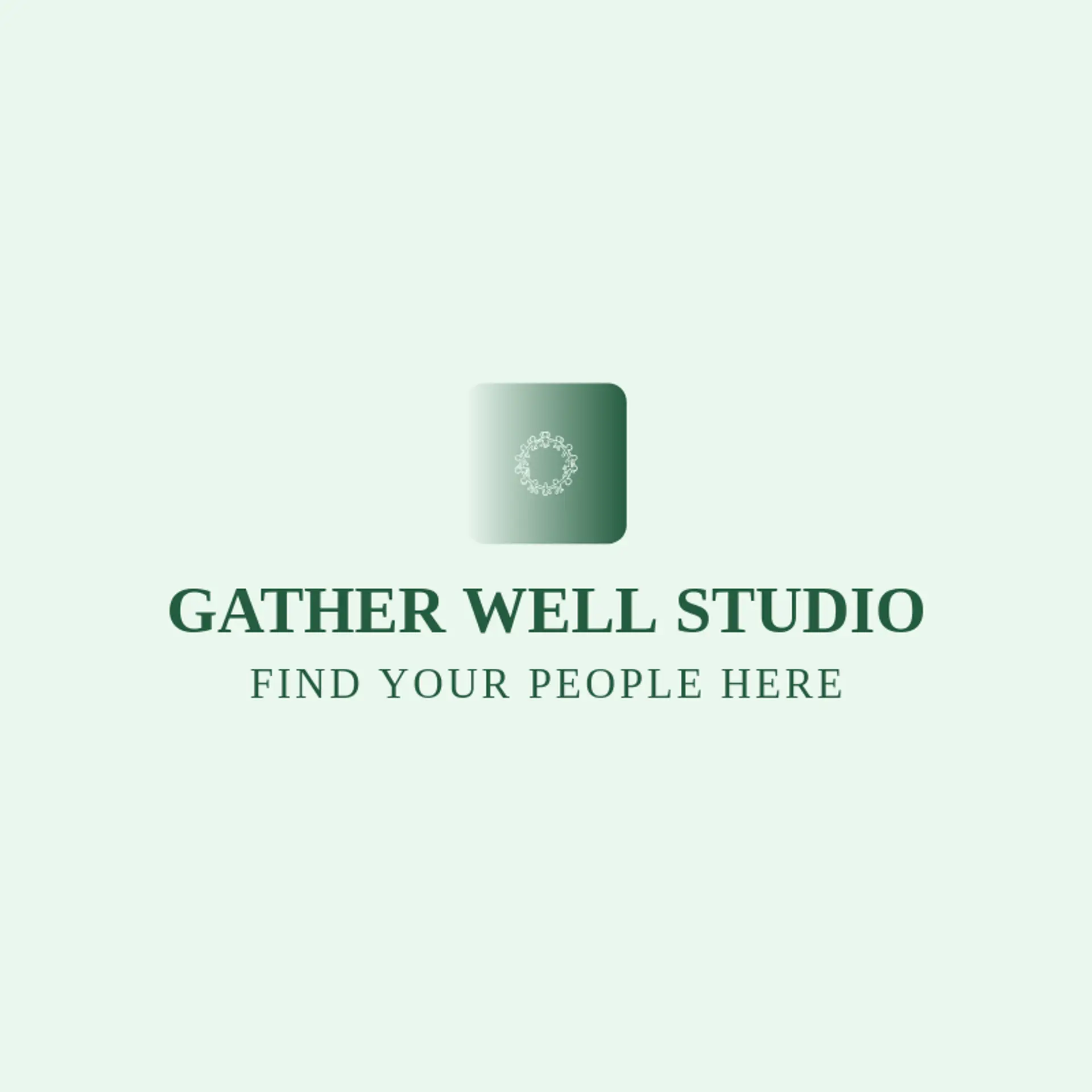 Gather Well Studio logo for diversity
