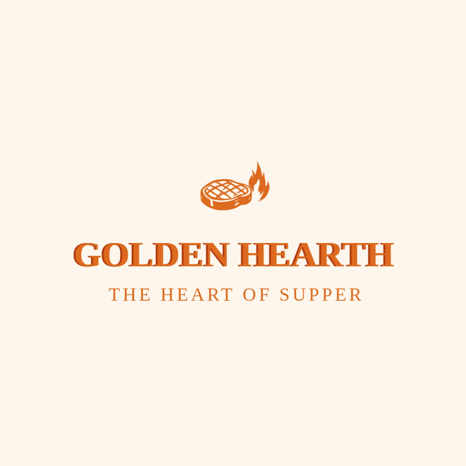 Golden Hearth logo for steakhouse