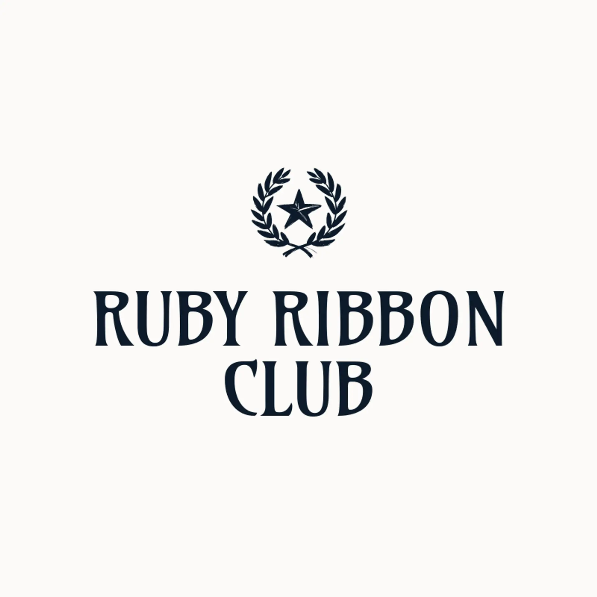 Ruby Ribbon Club logo for anniversary