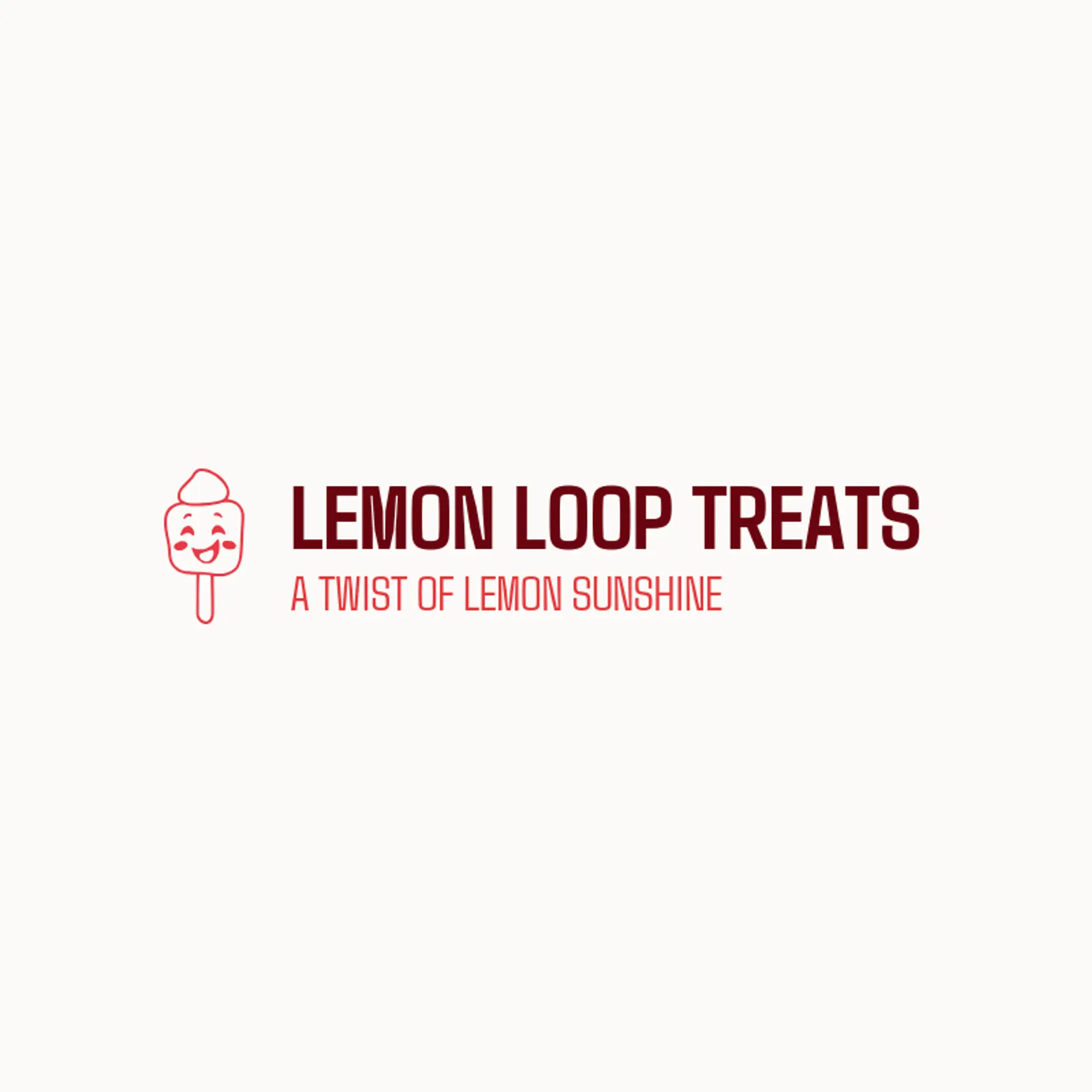 Lemon Loop Treats logo for popsicle