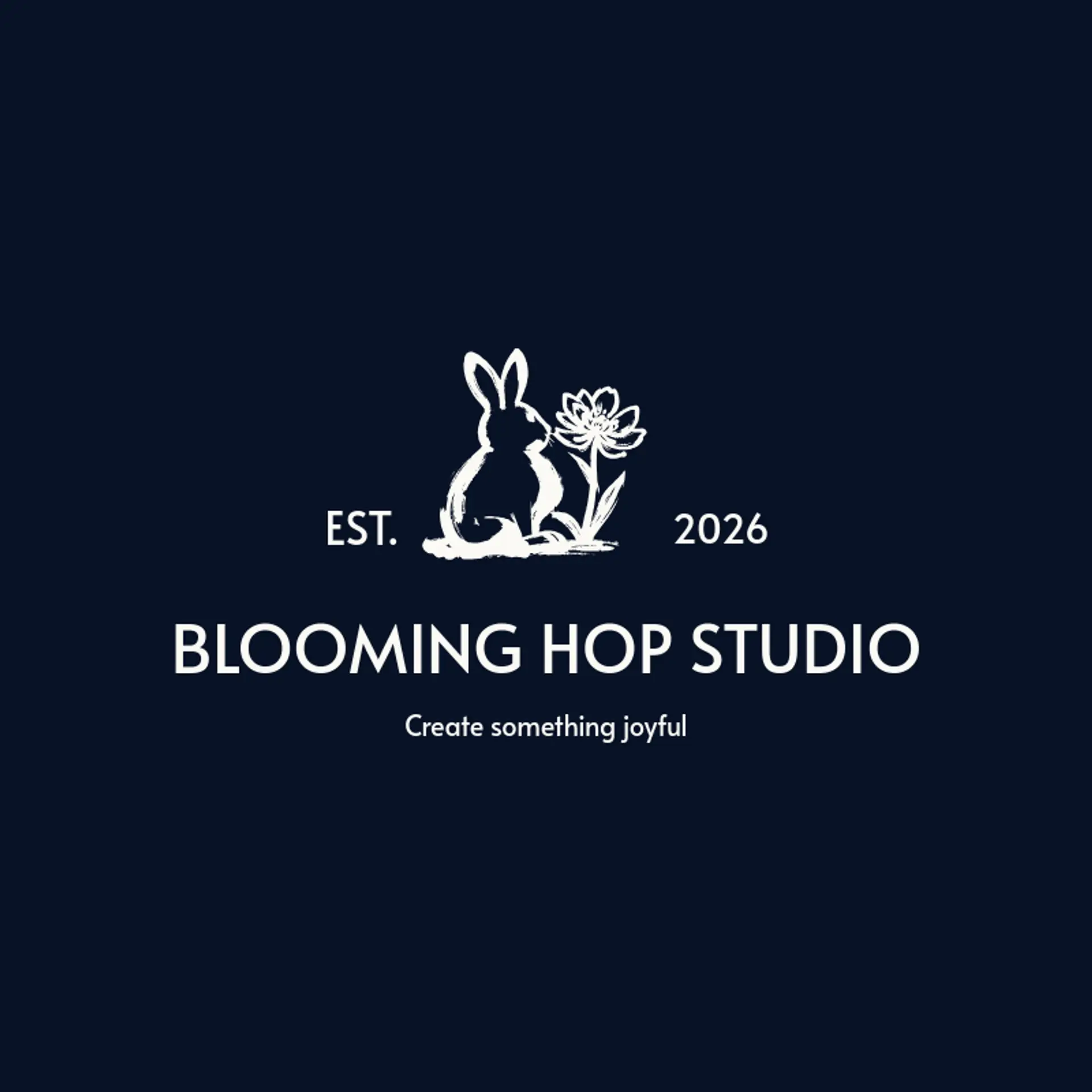 Blooming Hop Studio logo for rabbit