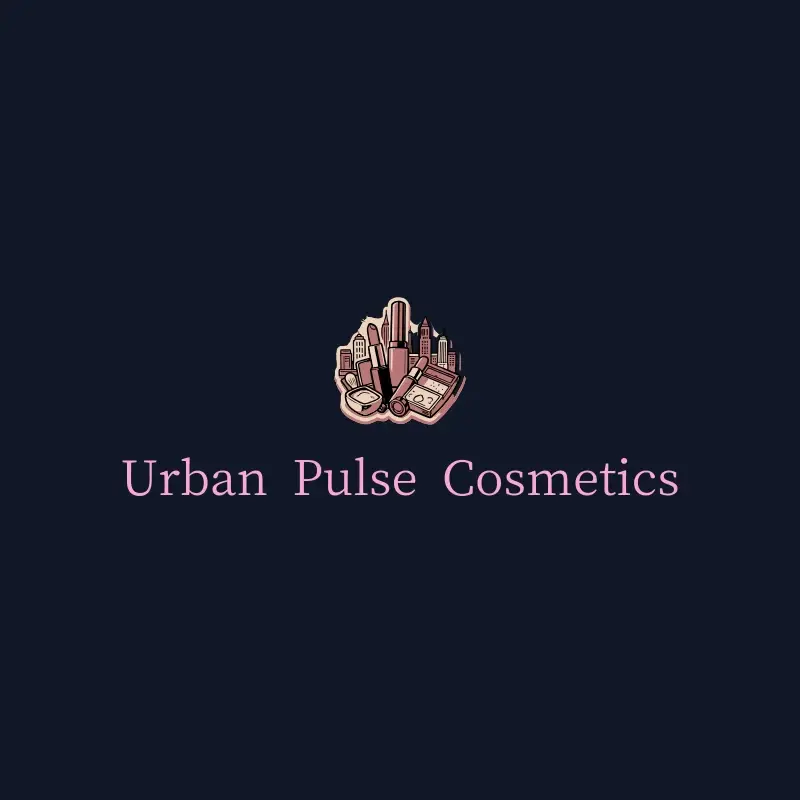 The makeup name Urban Pulse Cosmetics as a branded logo with a color icon