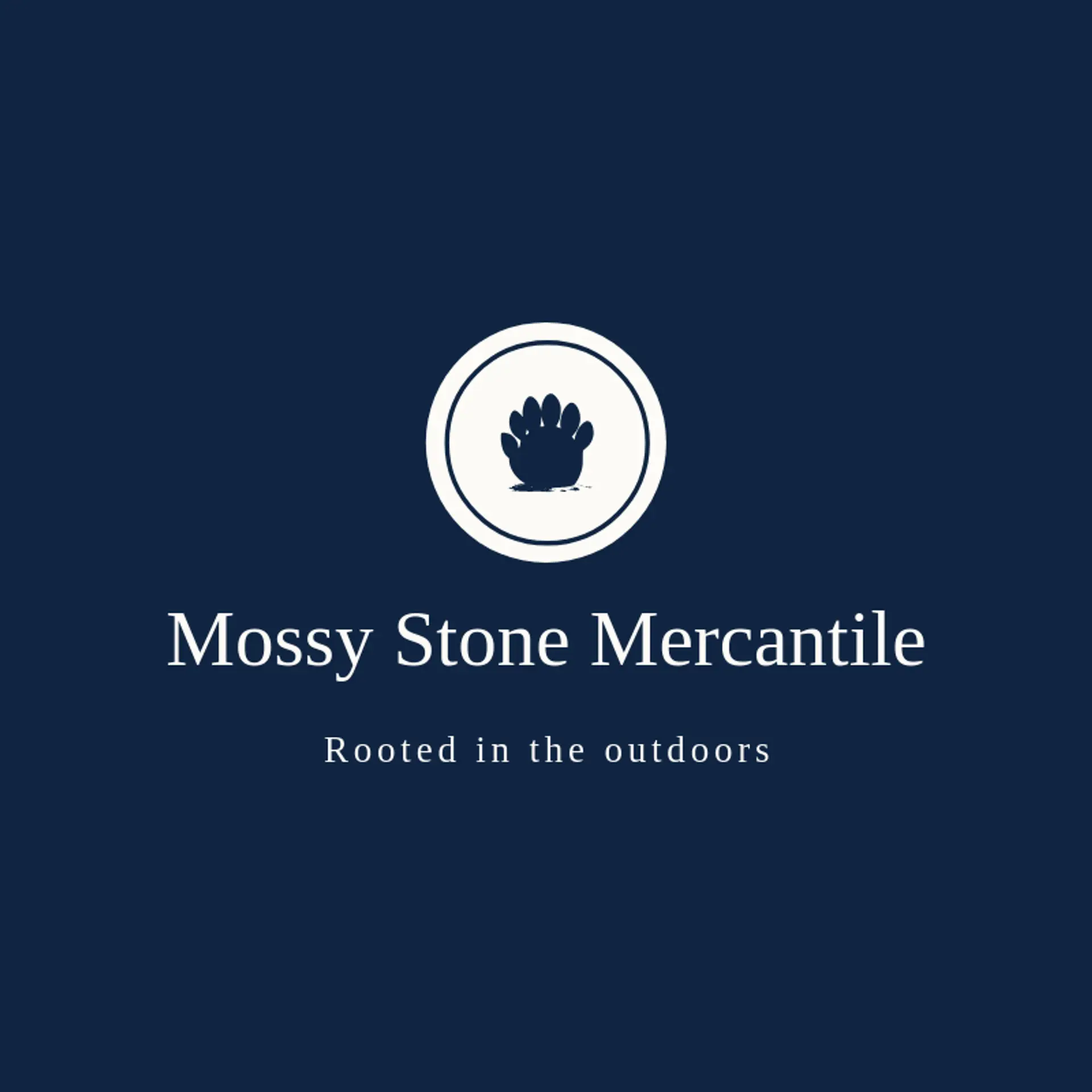 Mossy Stone Mercantile logo for grizzly bear