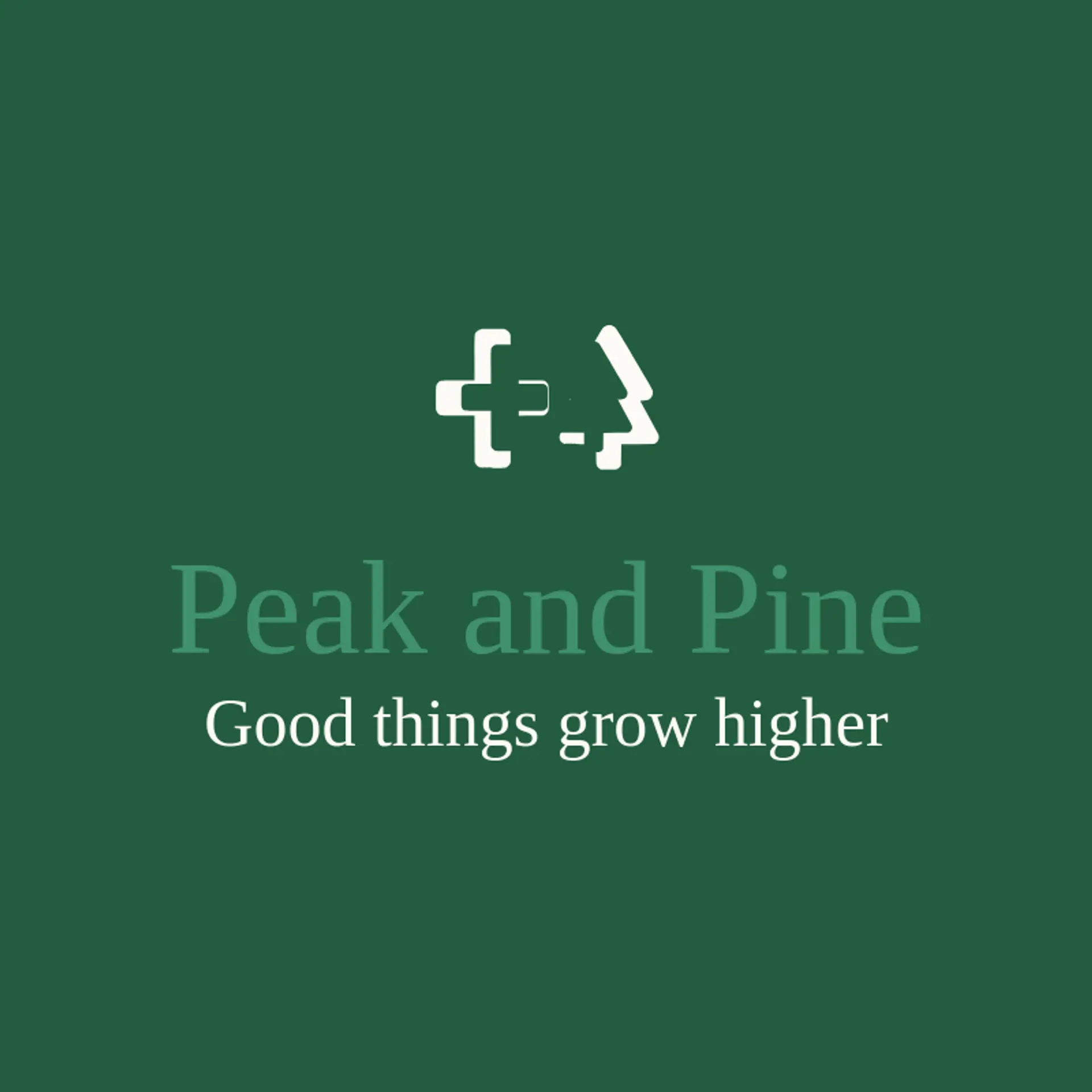 Peak and Pine logo for swiss