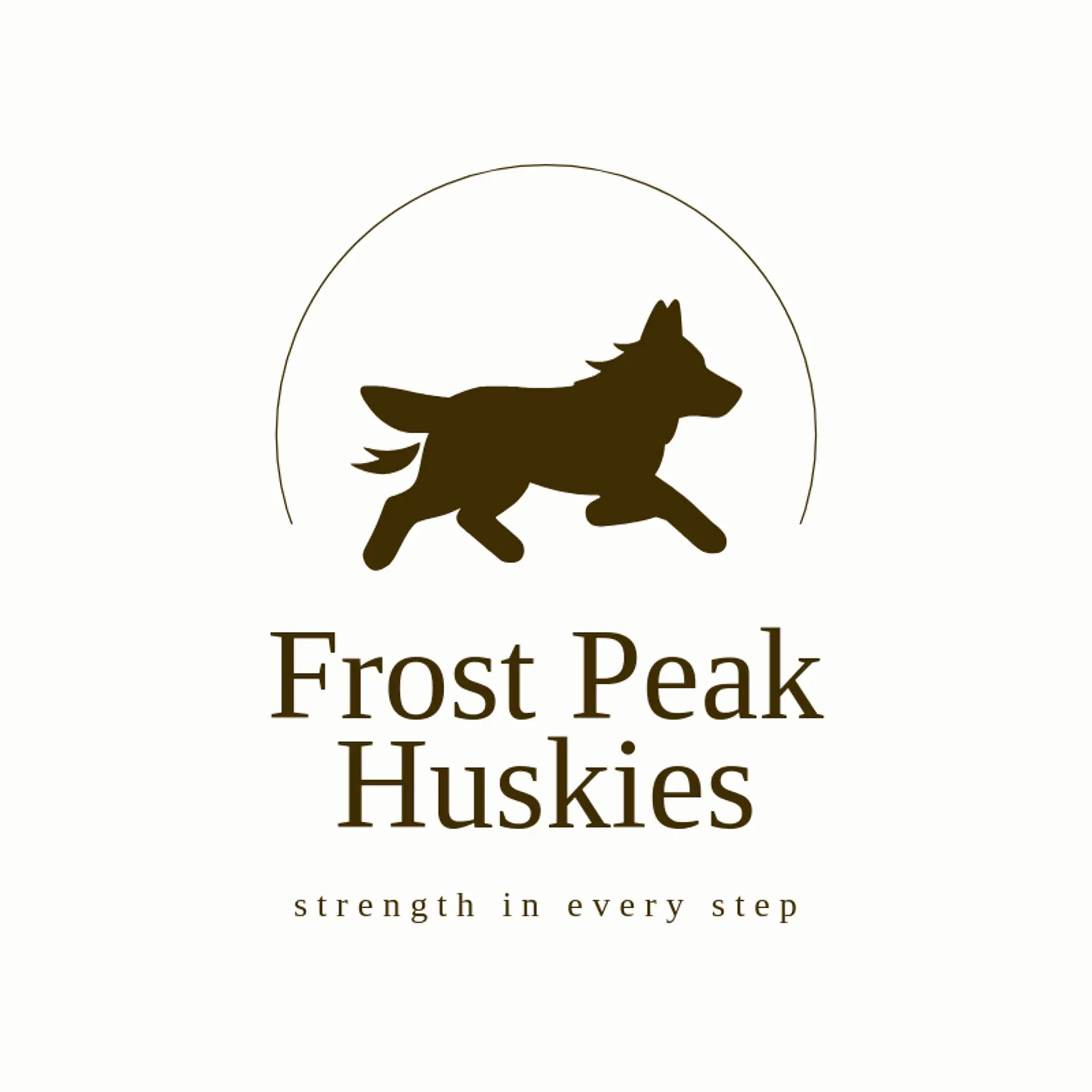 Frost Peak Huskies logo for husky