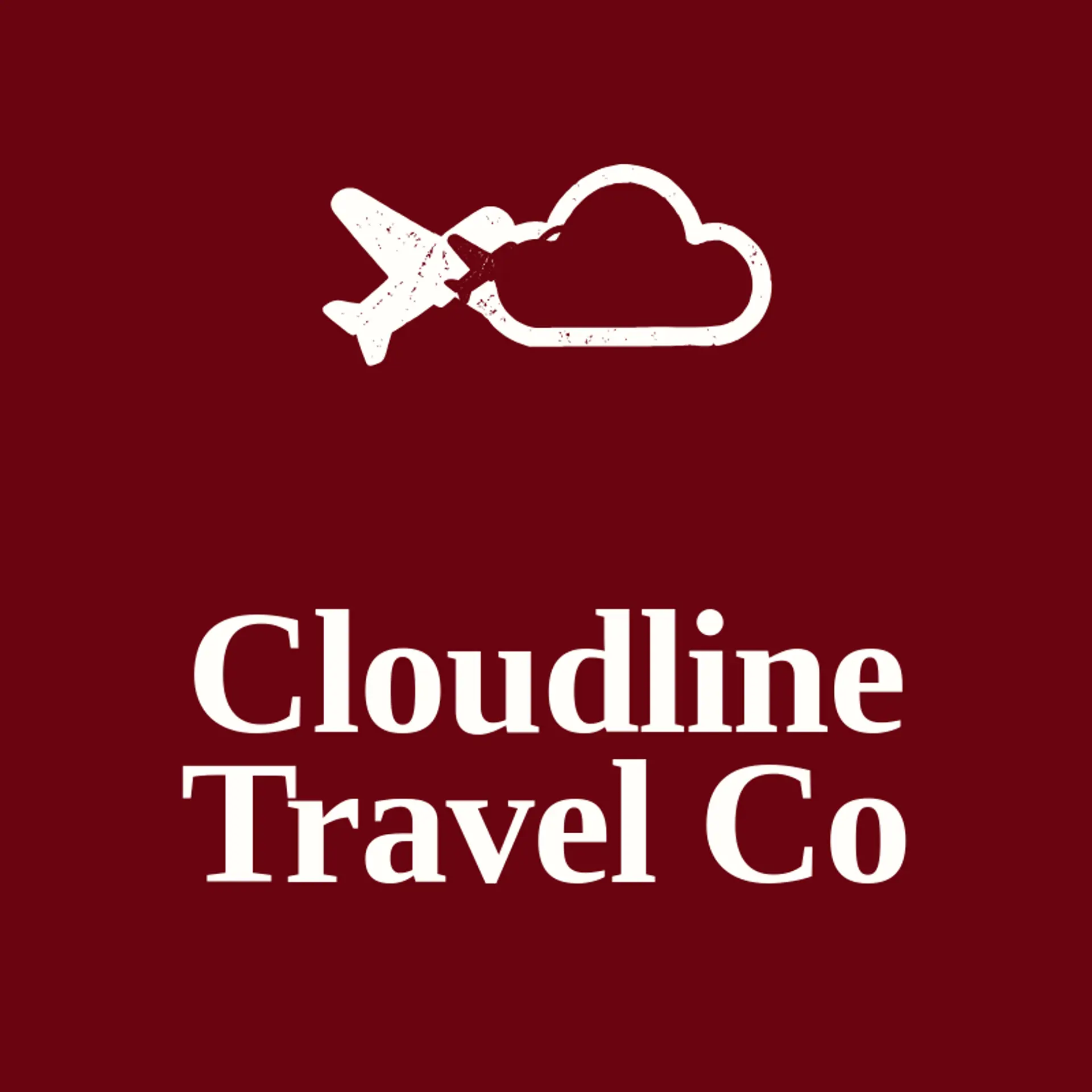 Cloudline Travel Co logo for plane