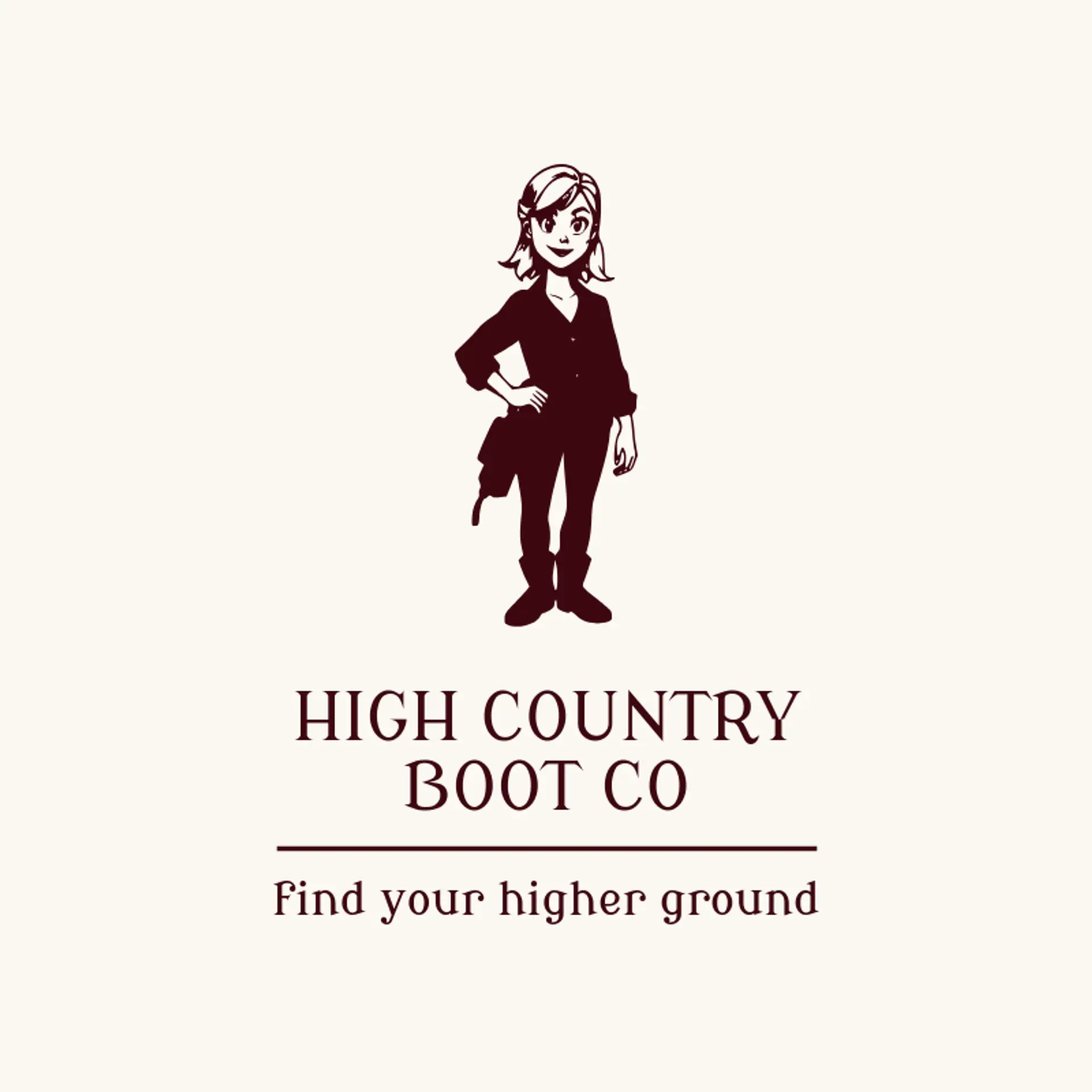 High Country Boot Co logo for boots