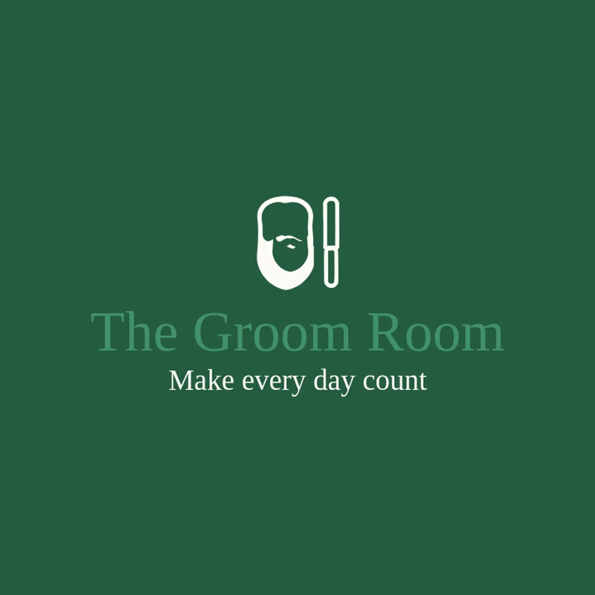 The Groom Room logo for beard