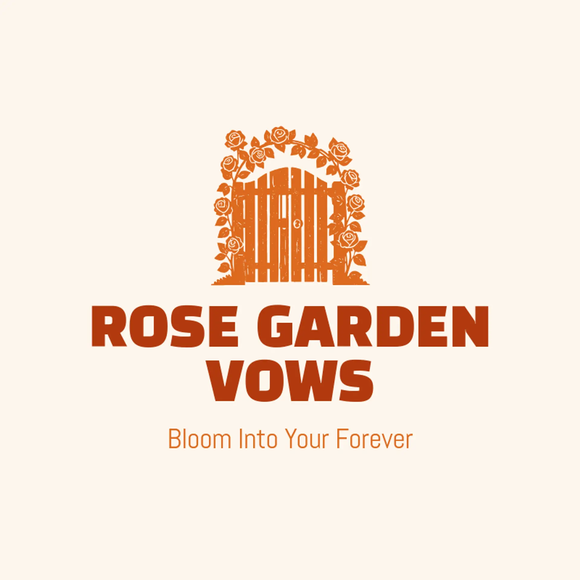 Rose Garden Vows logo for matrimony