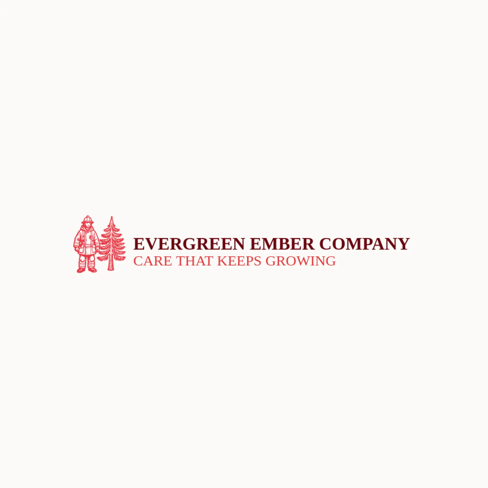Evergreen Ember Company logo for fireman