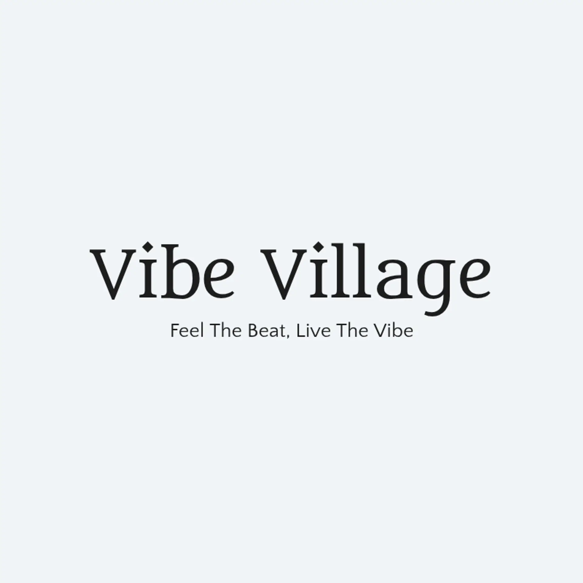 Vibe Village logo for cool music