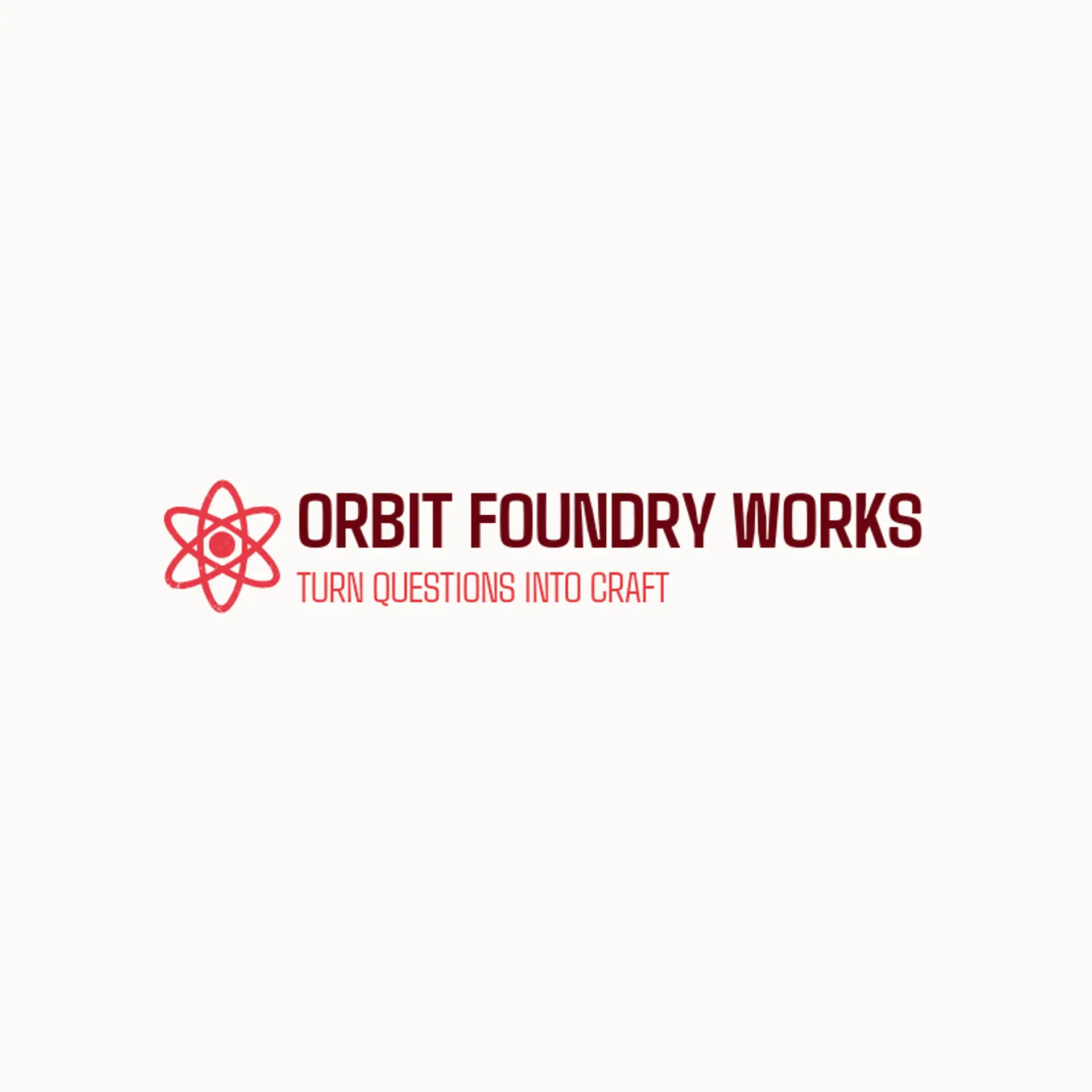 Orbit Foundry Works logo for atom