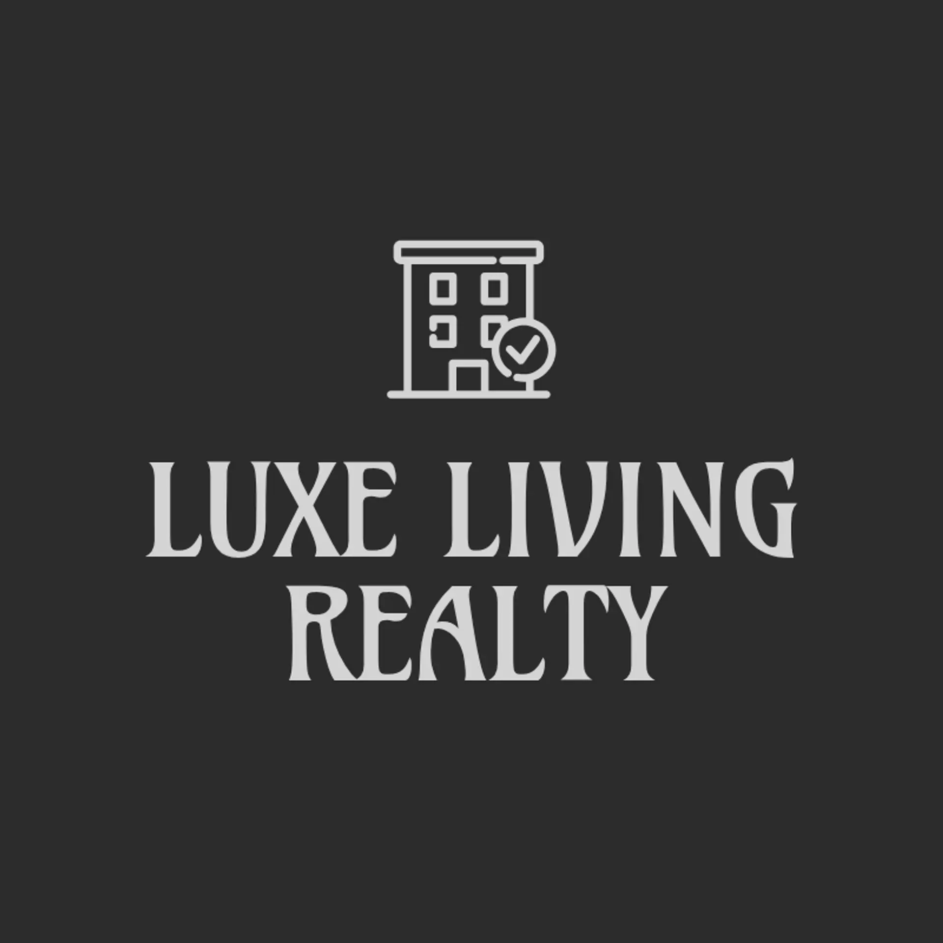 Luxe Living Realty logo for classy real estate