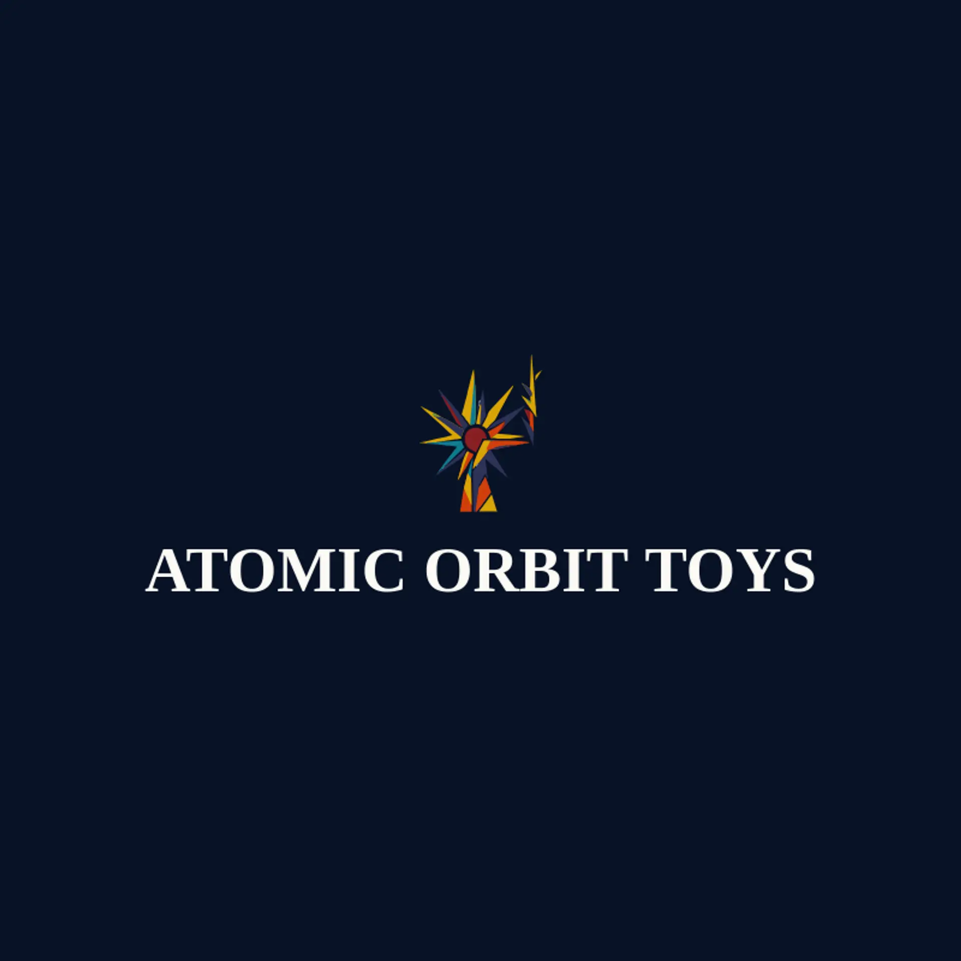 Atomic Orbit Toys logo for explosion