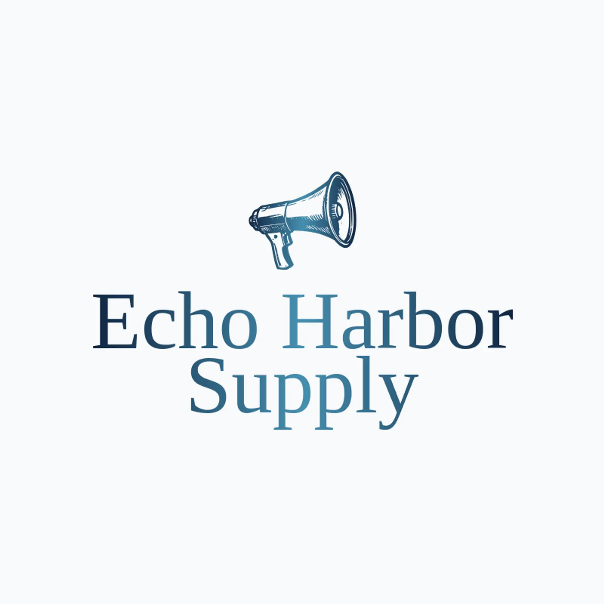 Echo Harbor Supply logo for megaphone