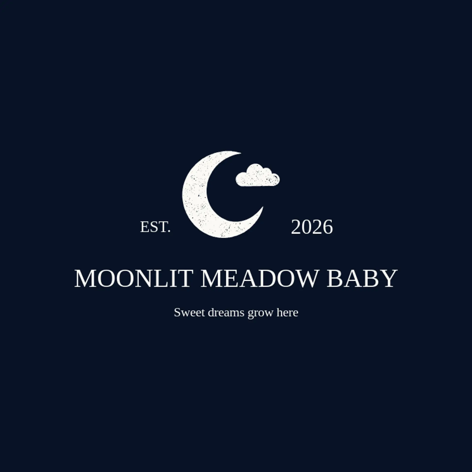 Moonlit Meadow Baby logo for baby