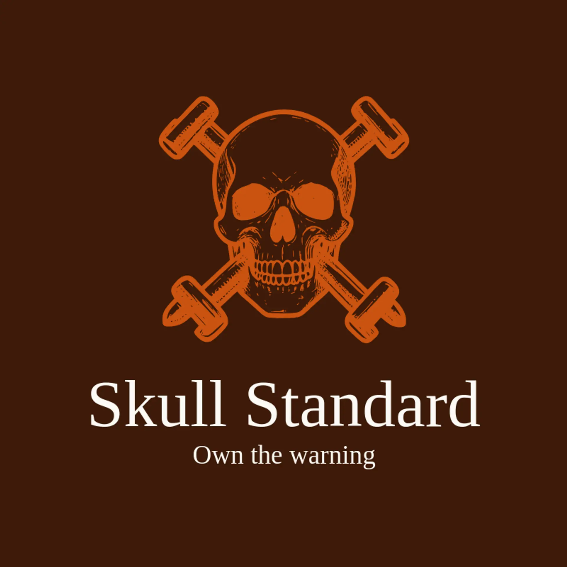 Skull Standard logo for toxic