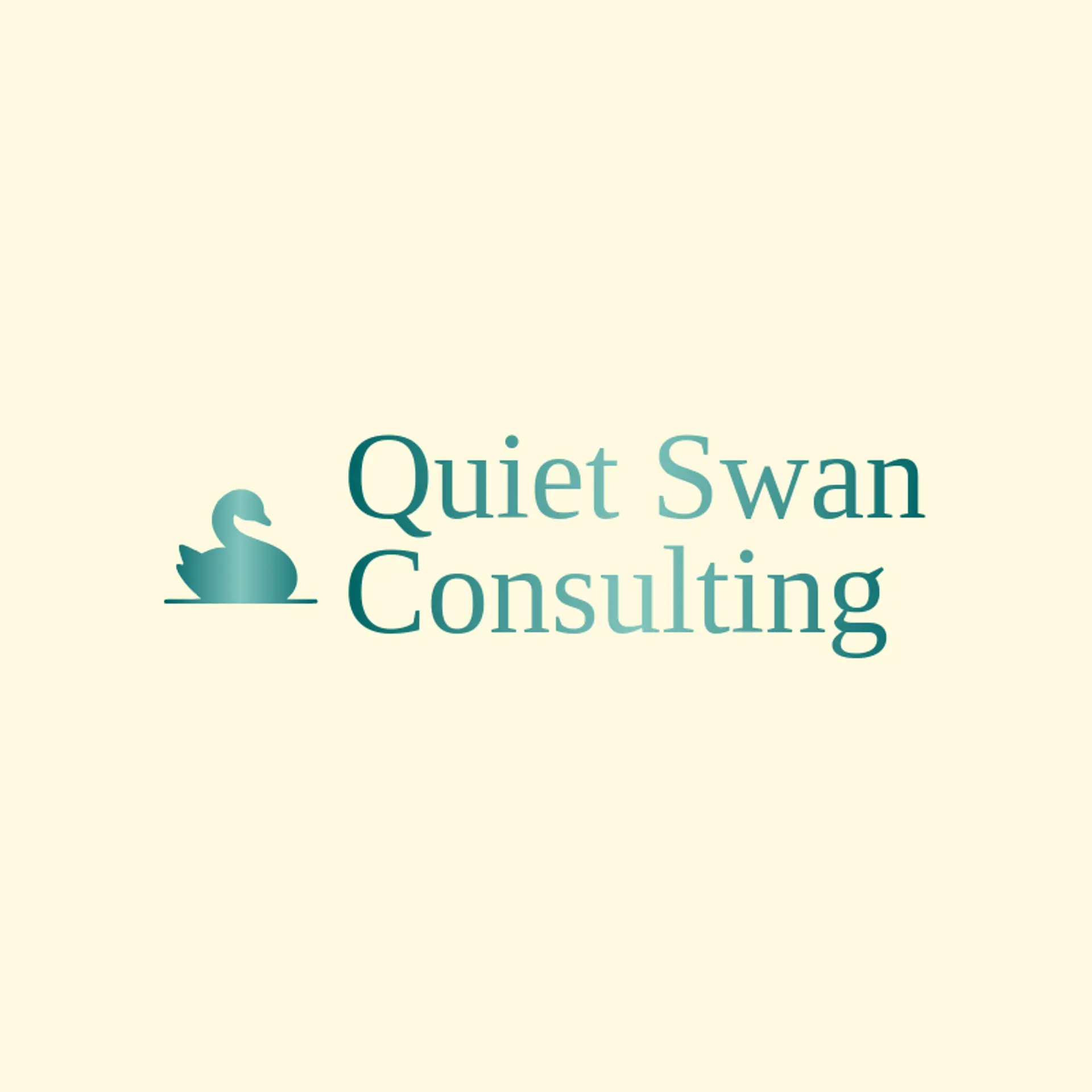 Quiet Swan Consulting logo for swan