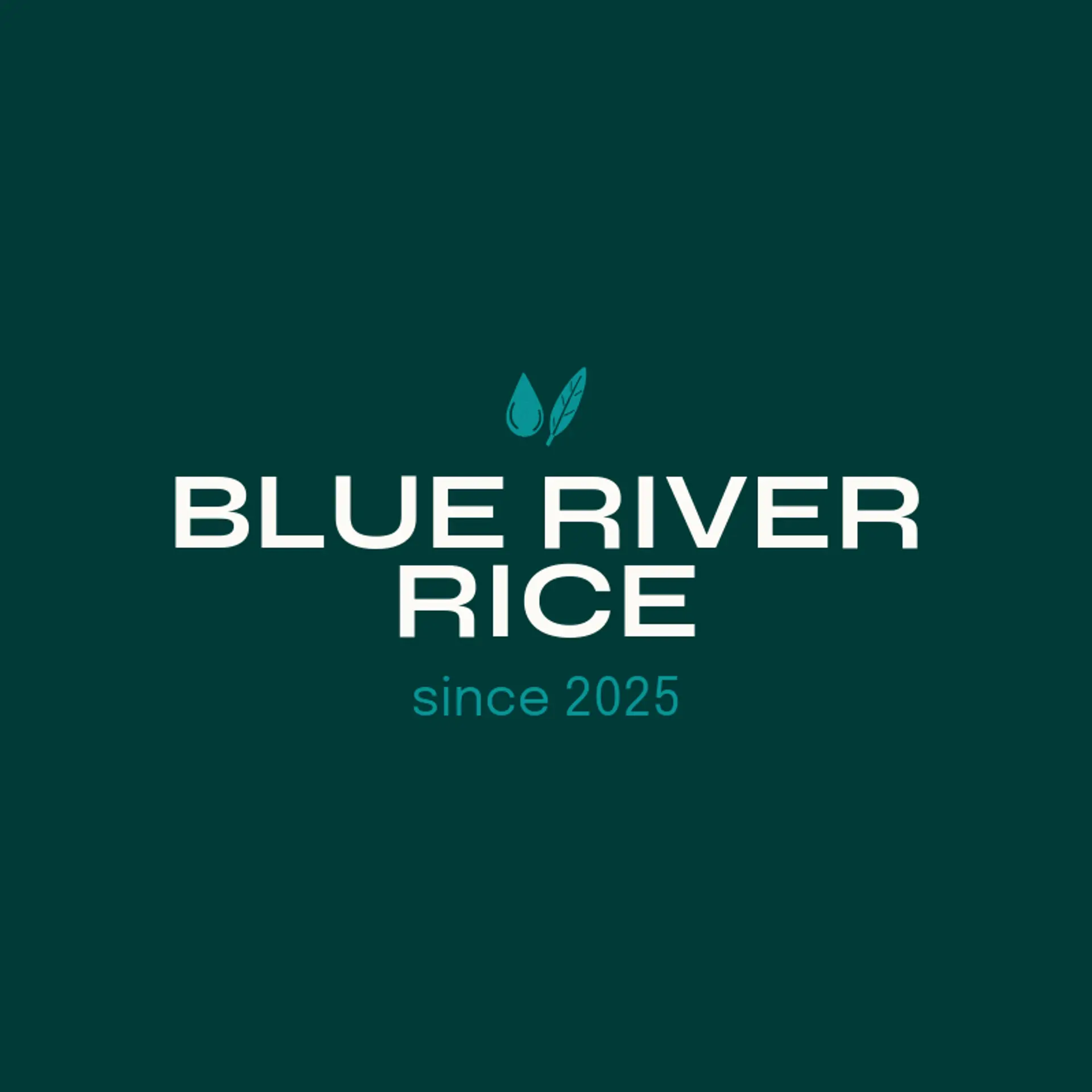 Blue River Rice logo for rice