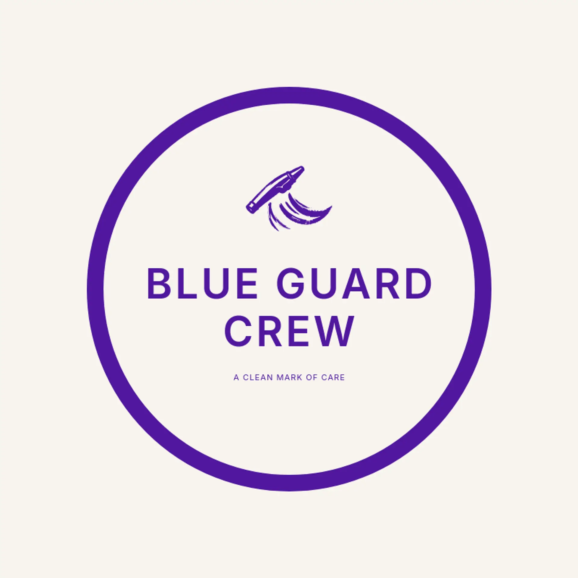Blue Guard Crew logo for pressure washing