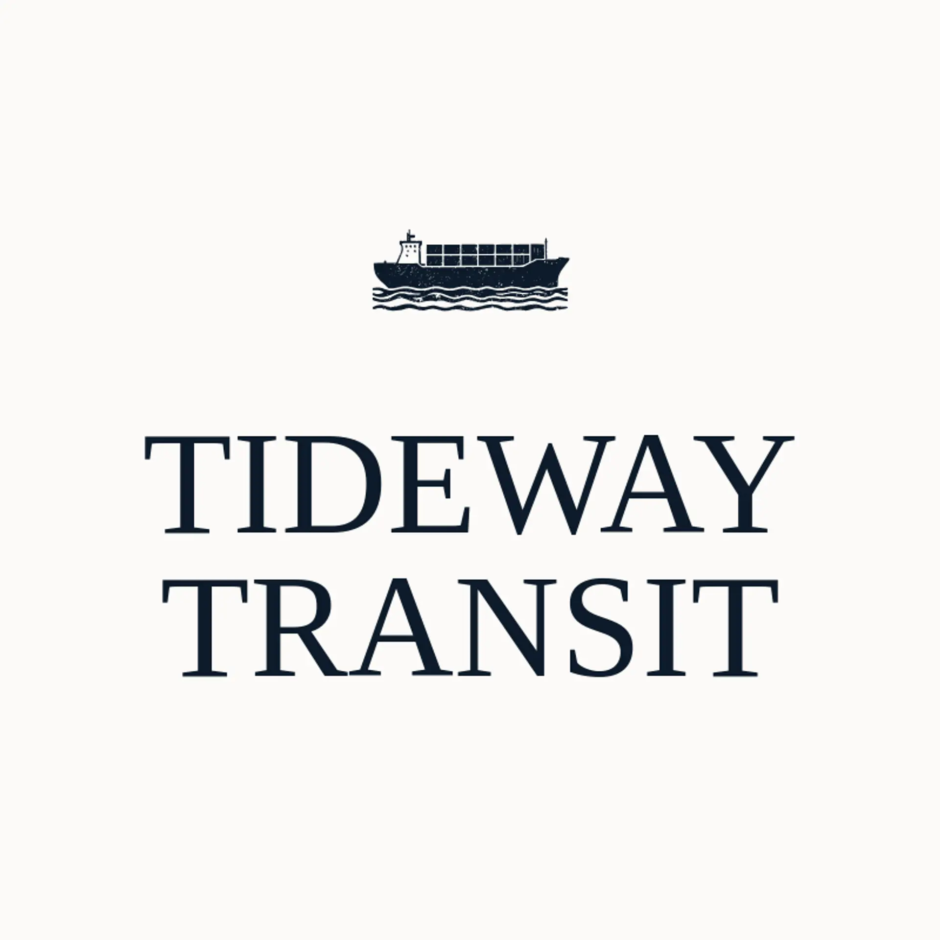 Tideway Transit logo for shipping