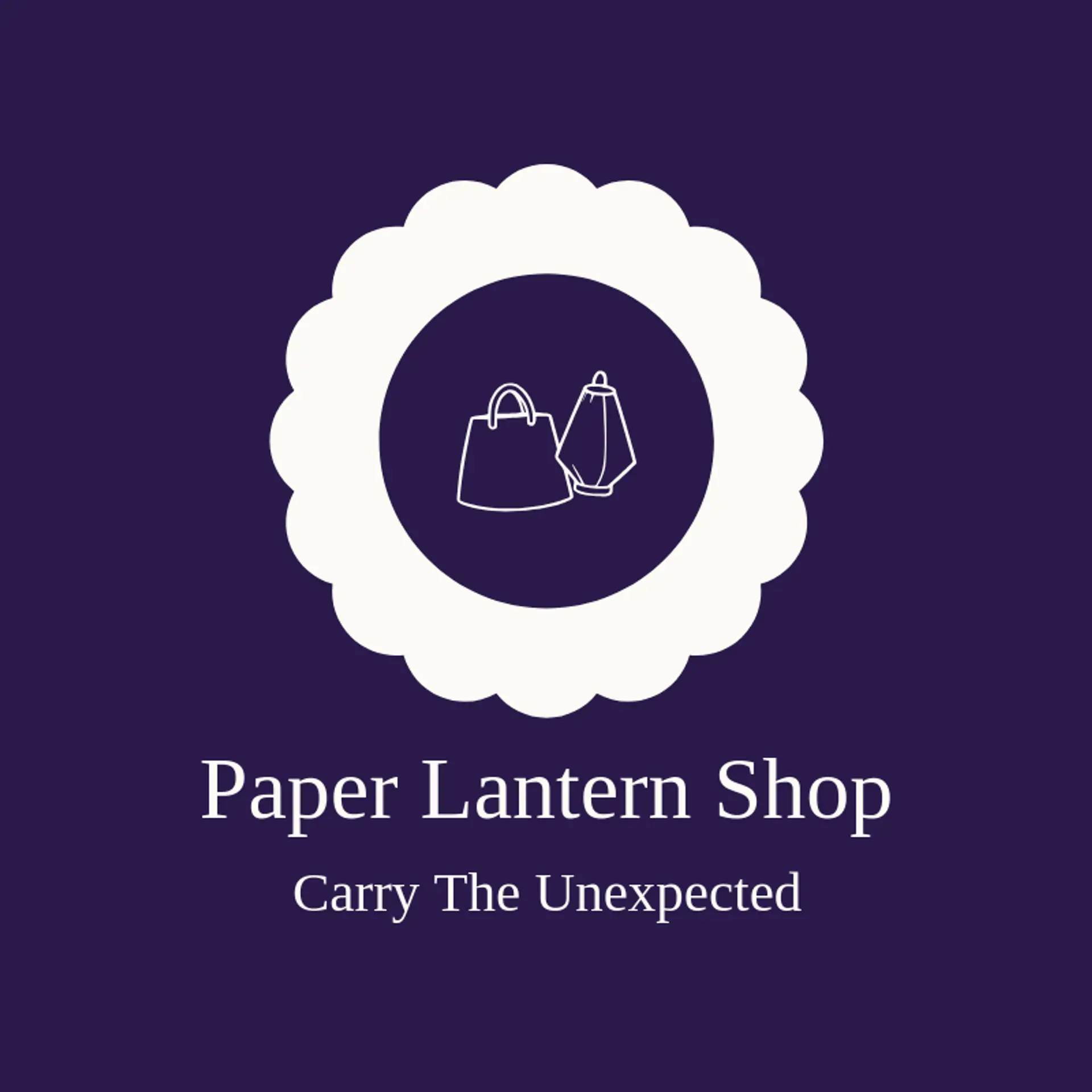 Paper Lantern Shop logo for shopping bag