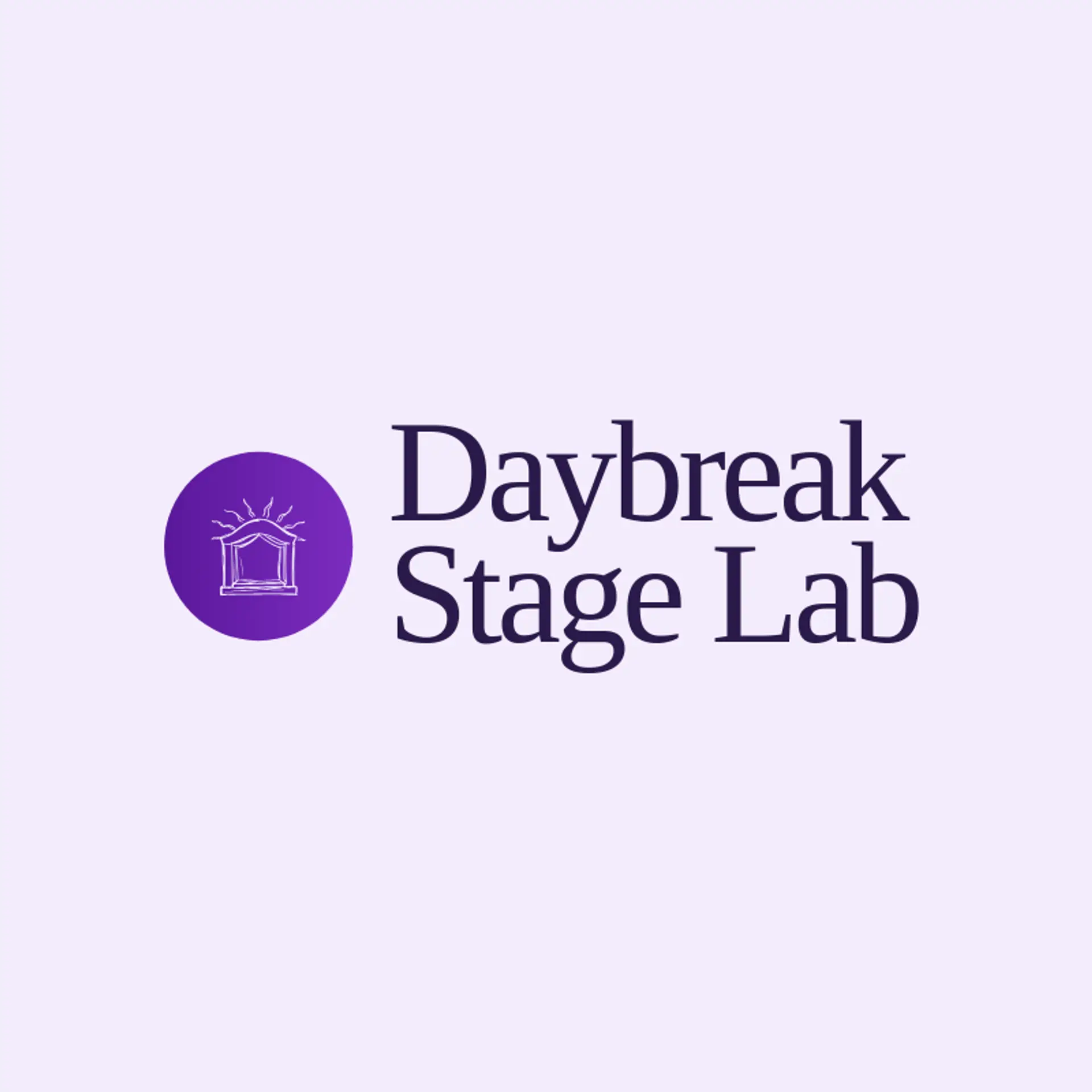 Daybreak Stage Lab logo for production