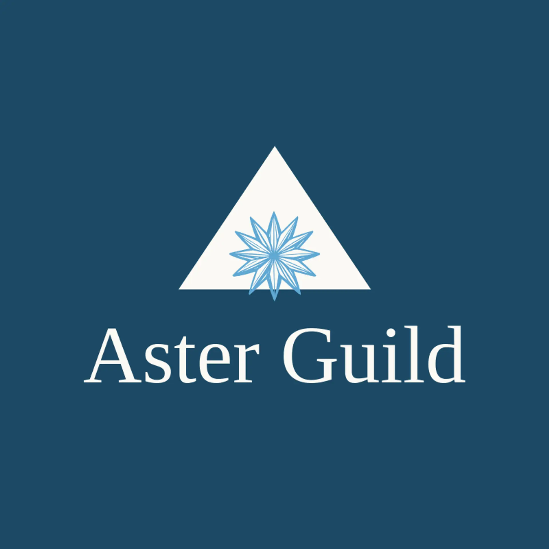 Aster Guild logo for art deco