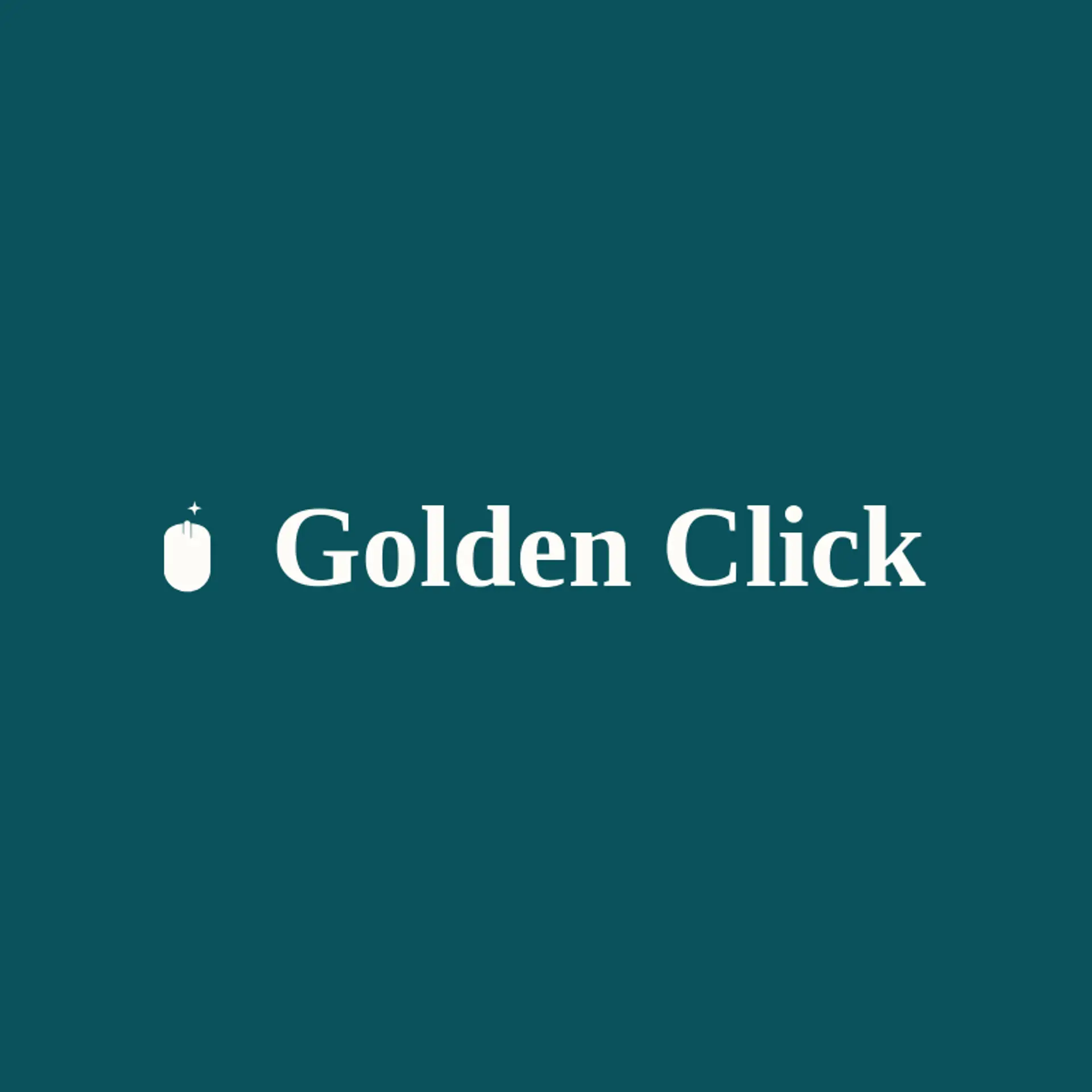 Golden Click logo for mouse