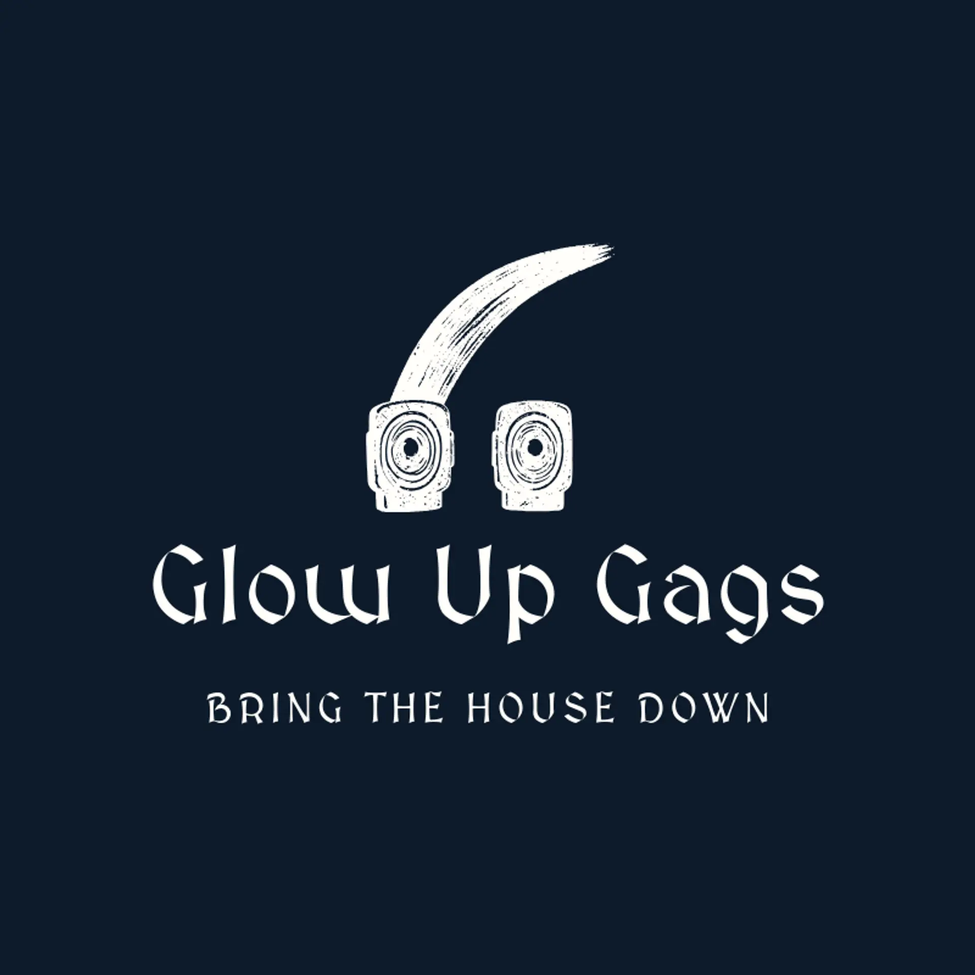 Glow Up Gags logo for comedy