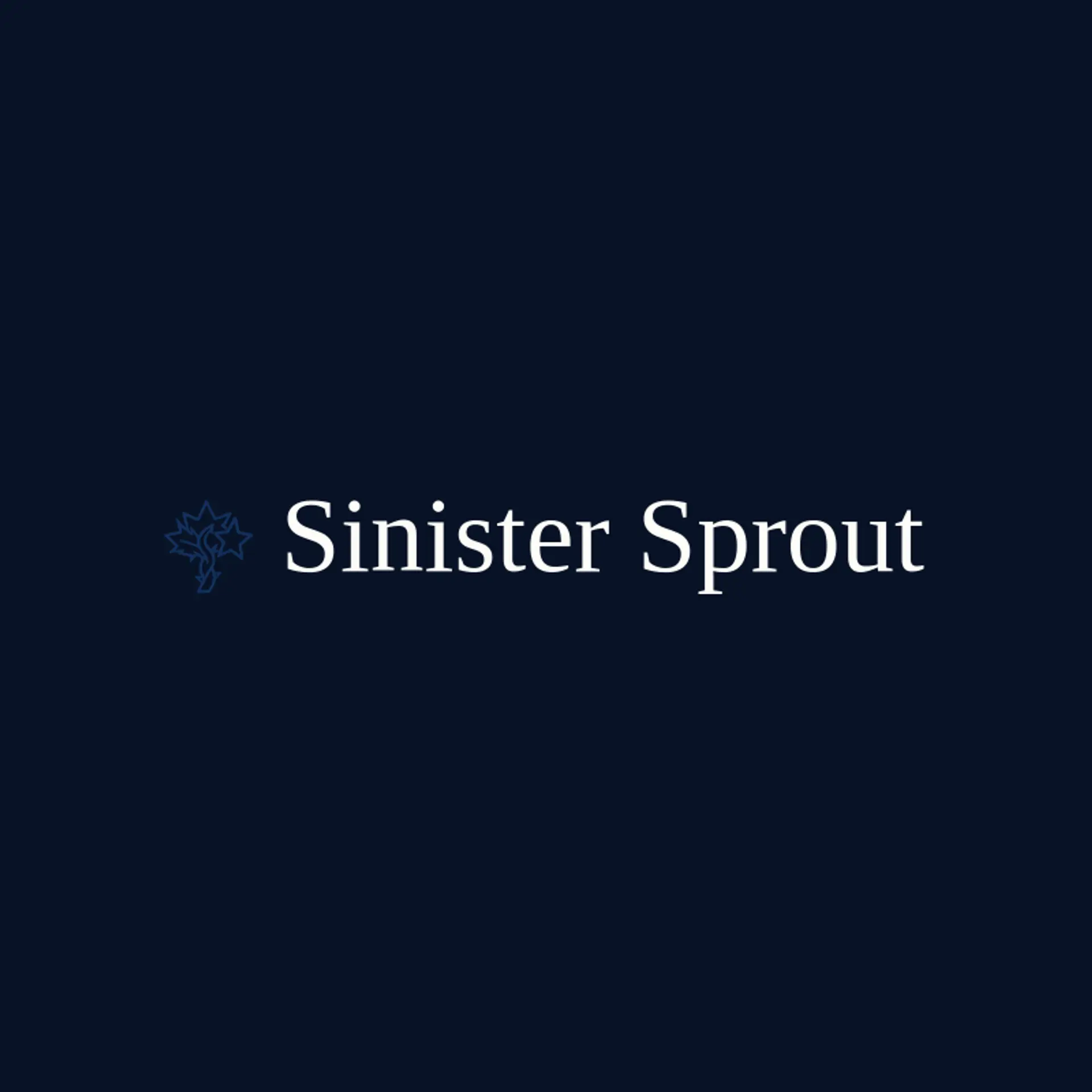 Sinister Sprout logo for evil