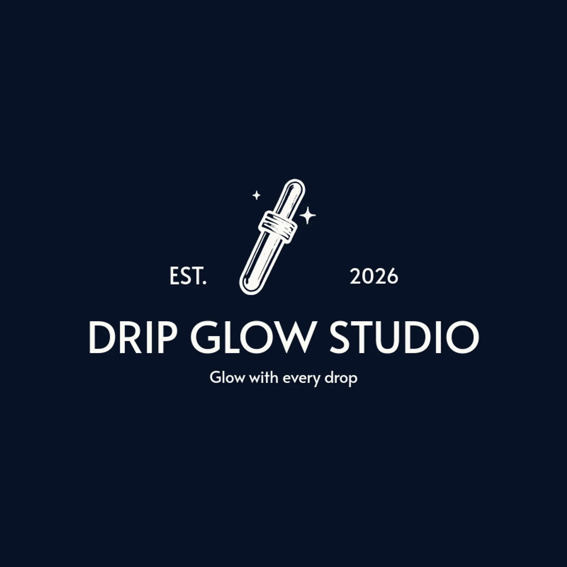 Drip Glow Studio logo for esthetician