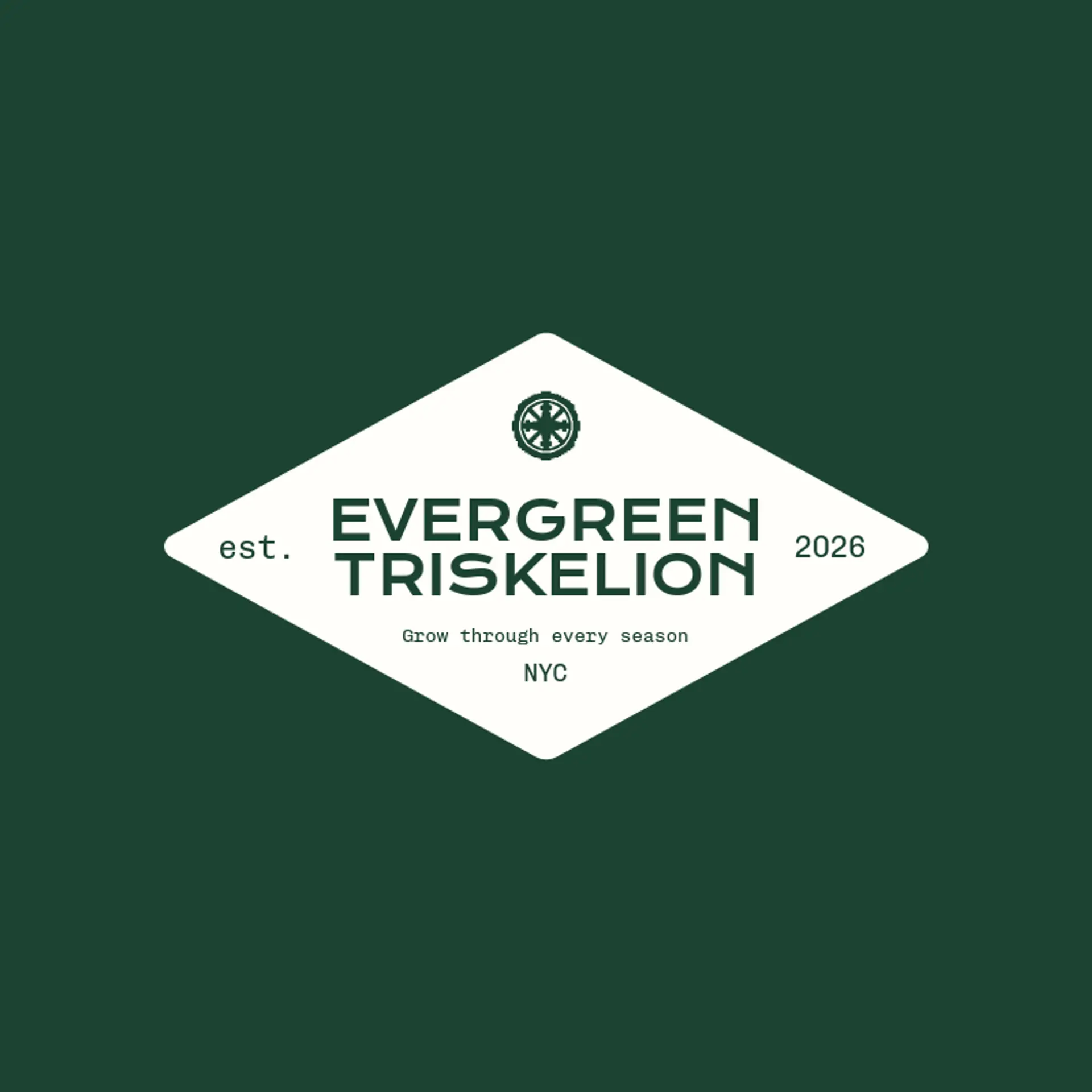 Evergreen Triskelion logo for celtic