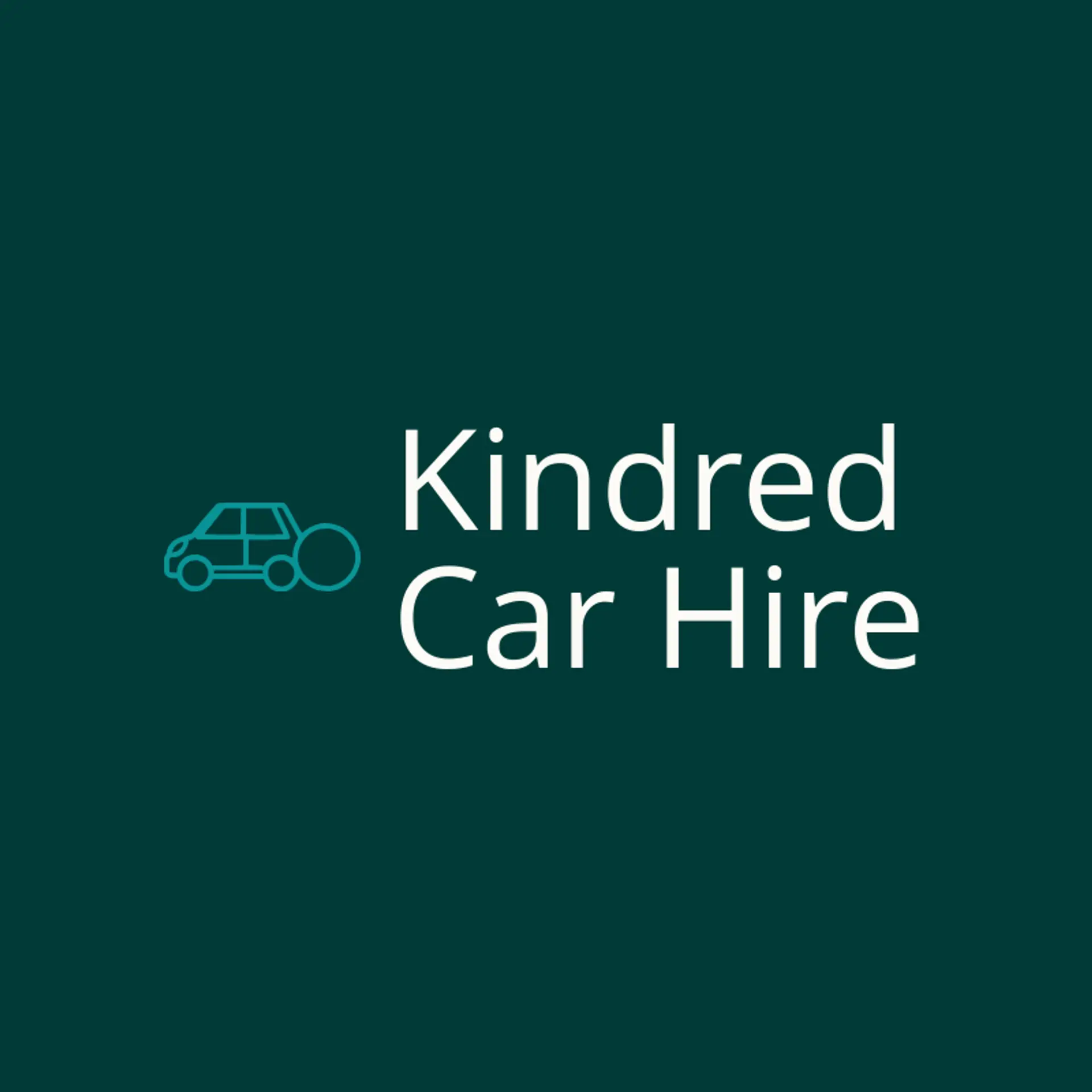 Kindred Car Hire logo for car rental