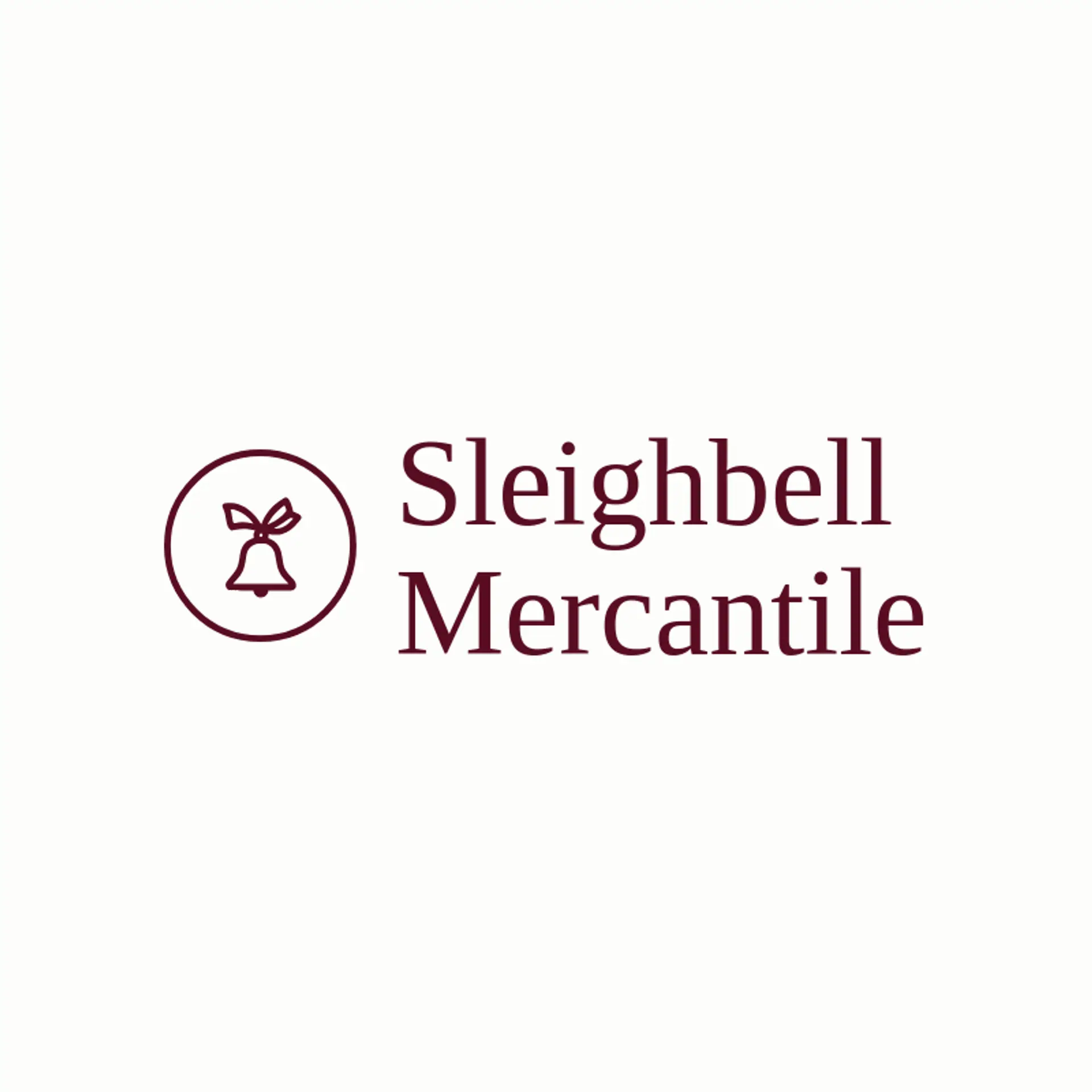 Sleighbell Mercantile logo for holiday
