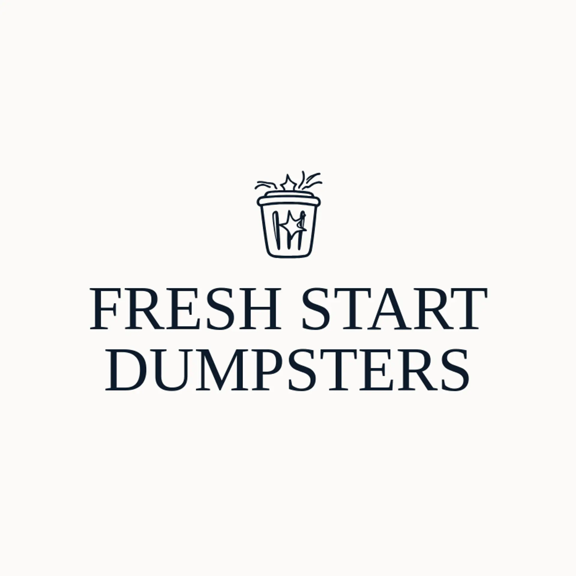 Fresh Start Dumpsters logo for dumpster