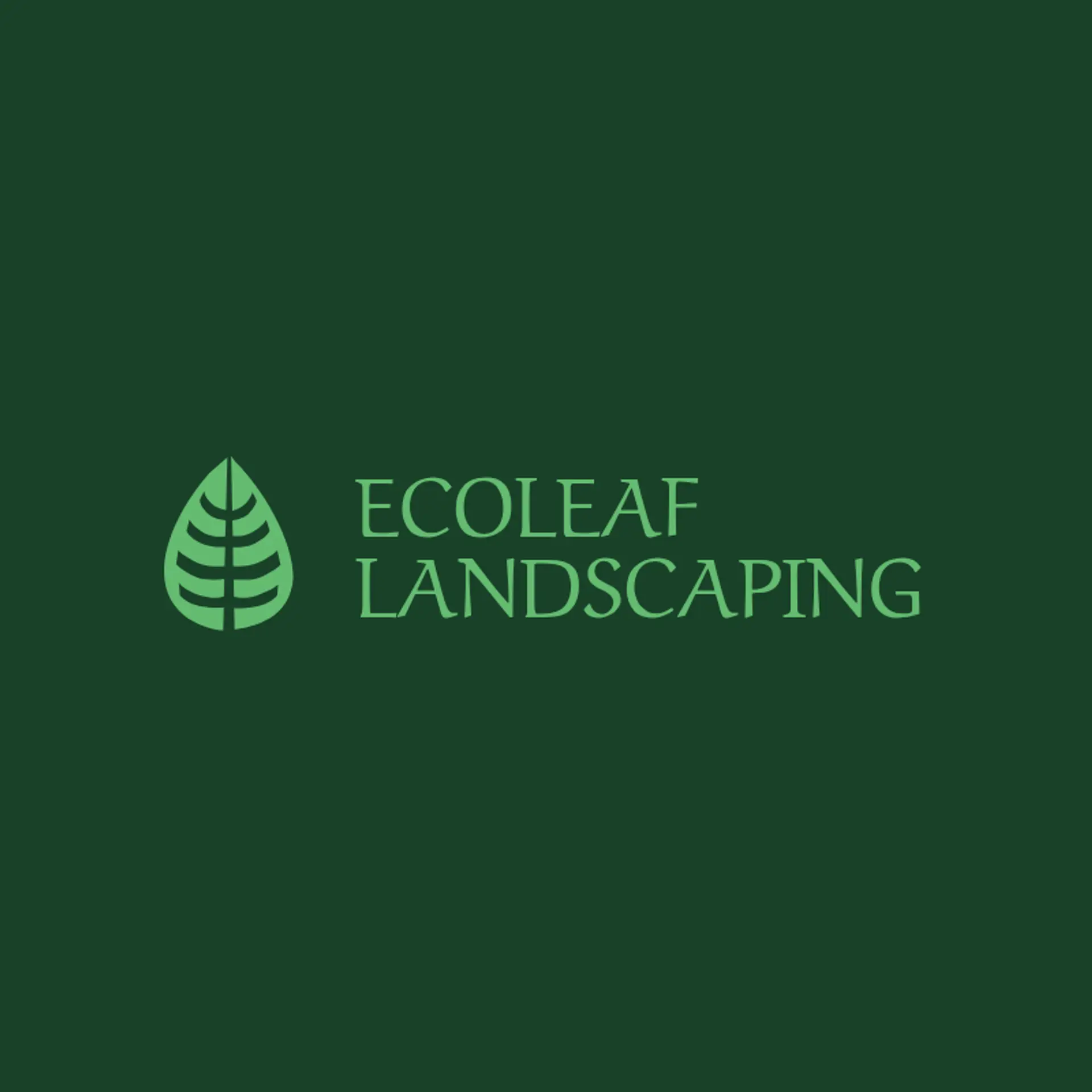 EcoLeaf Landscaping logo for landscaping