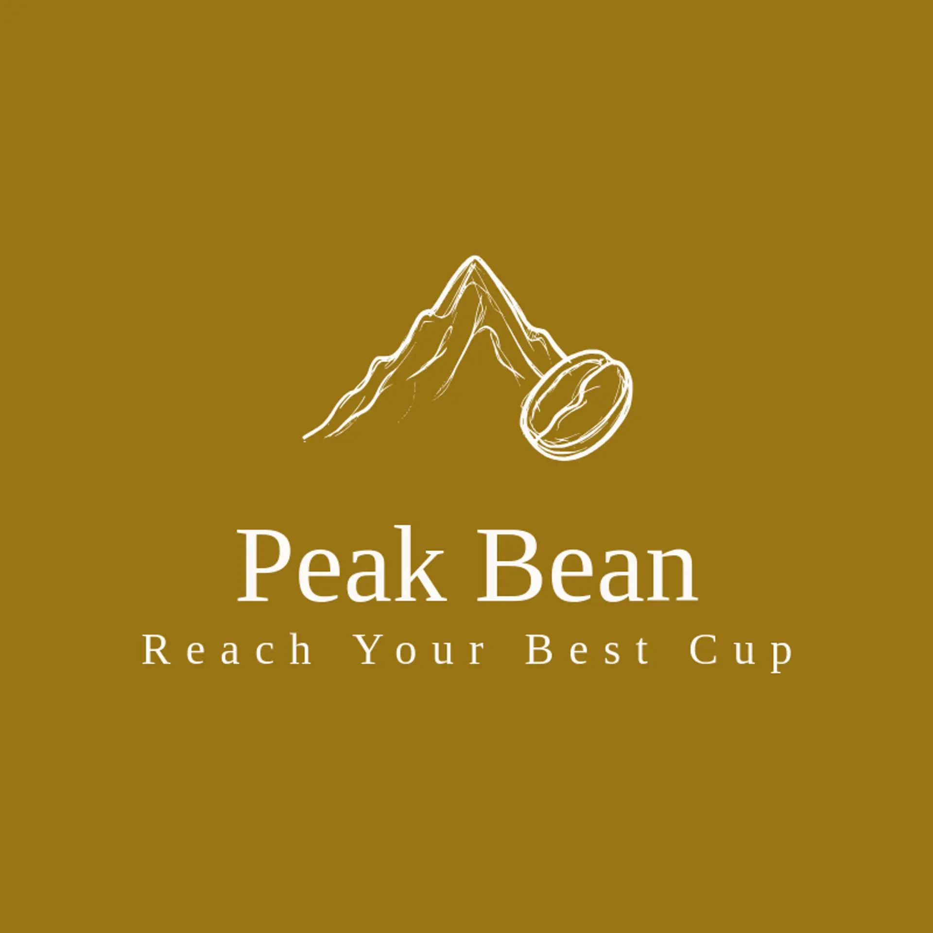 Peak Bean logo for coffee bean