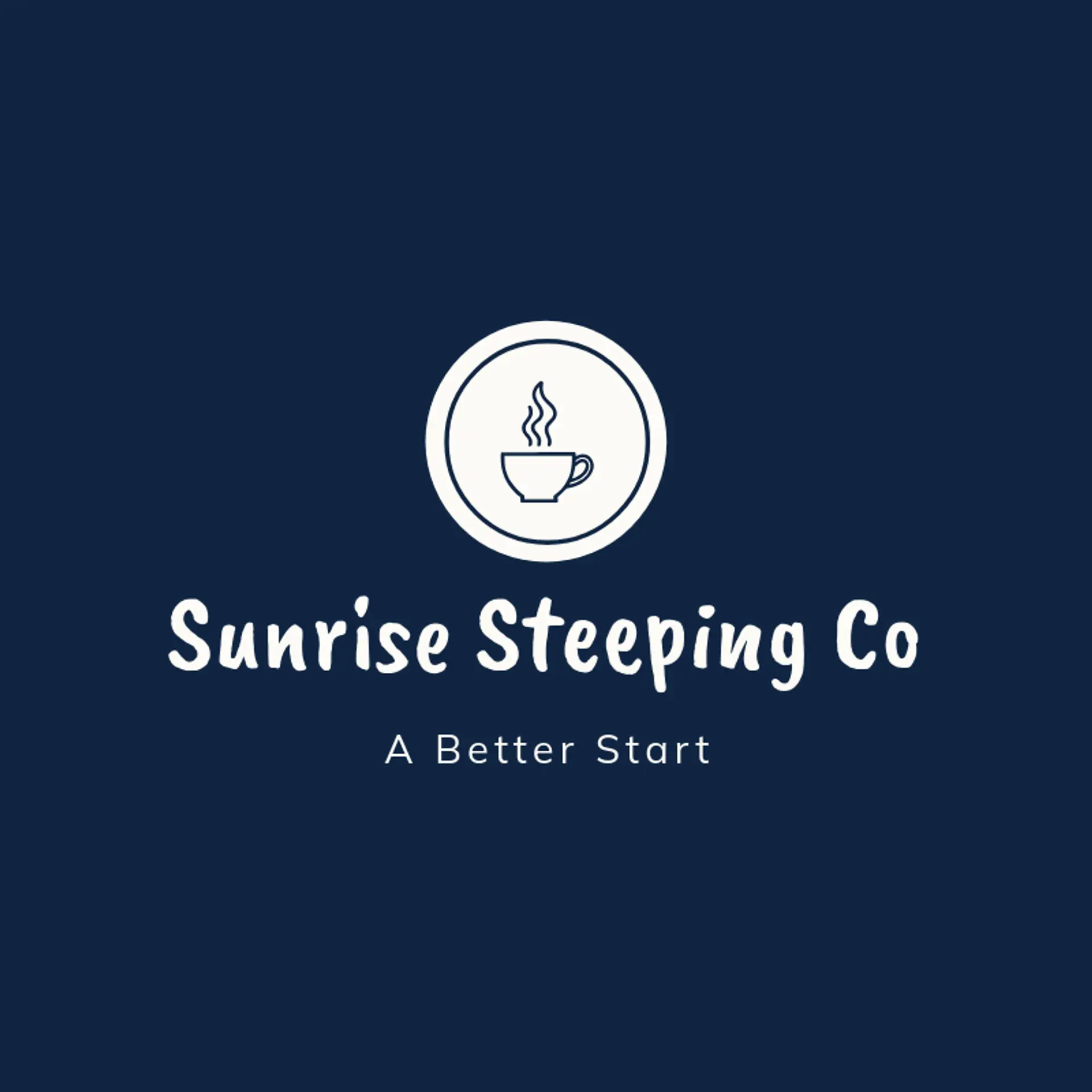 Sunrise Steeping Co logo for tea shop