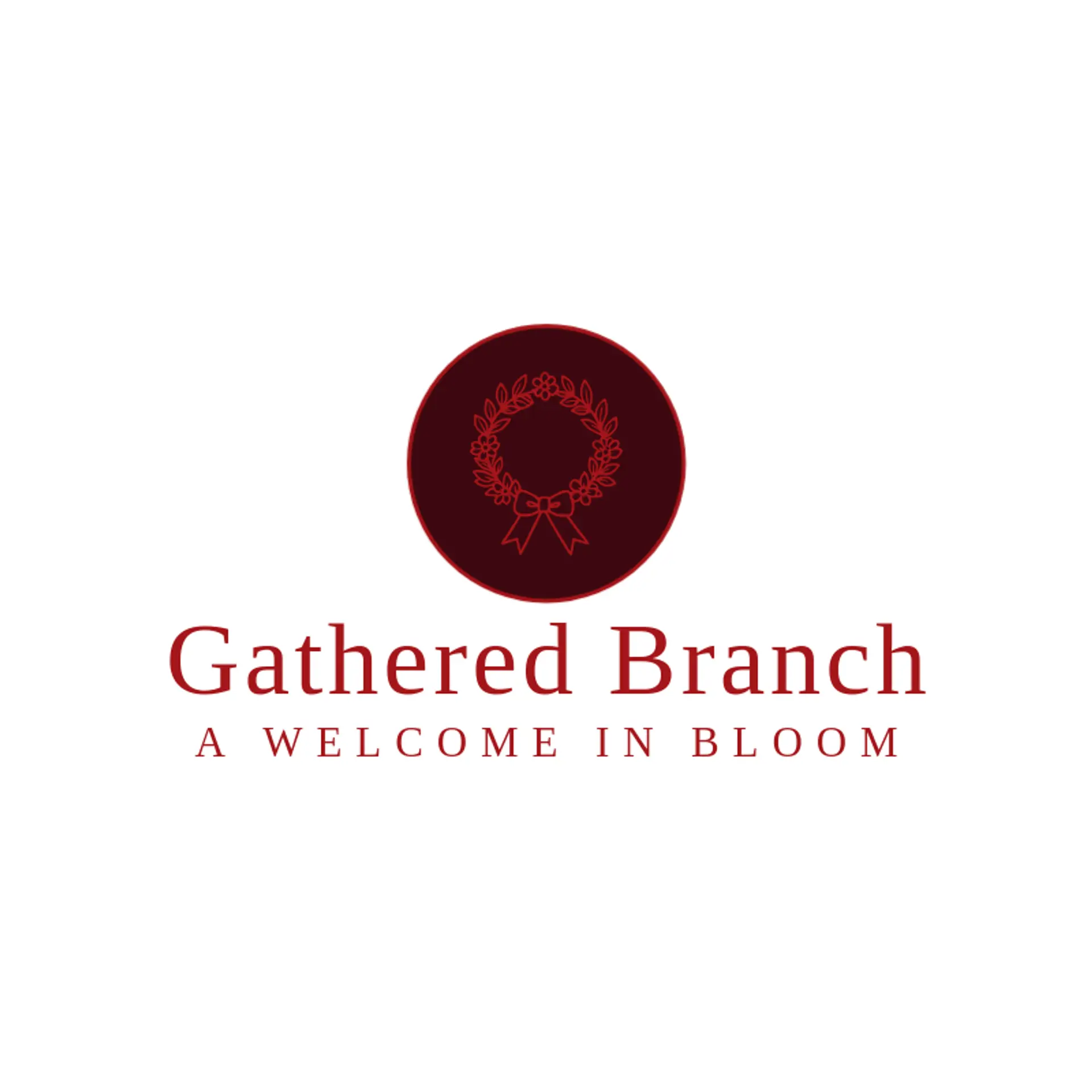 Gathered Branch logo for wreath