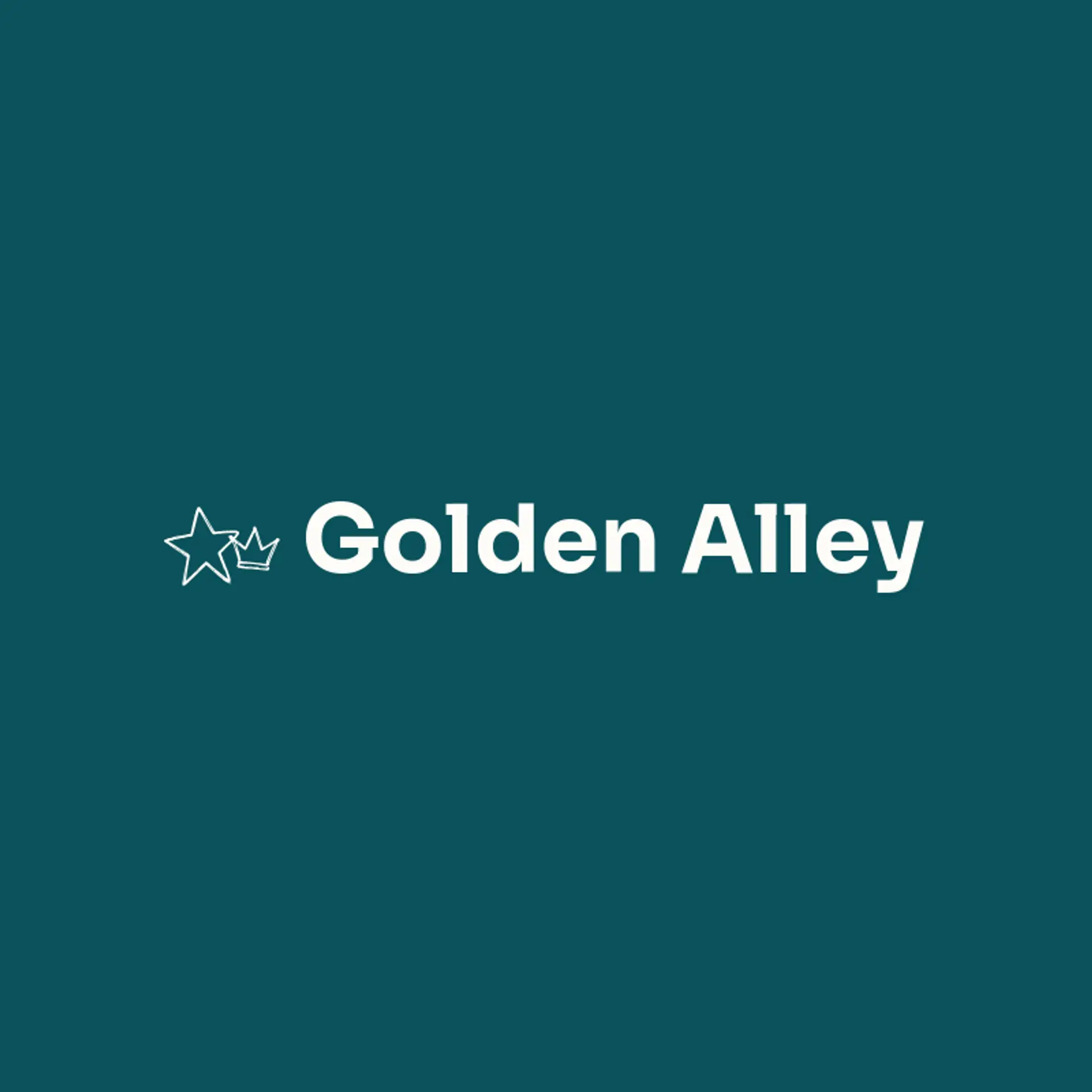 Golden Alley logo for streetwear