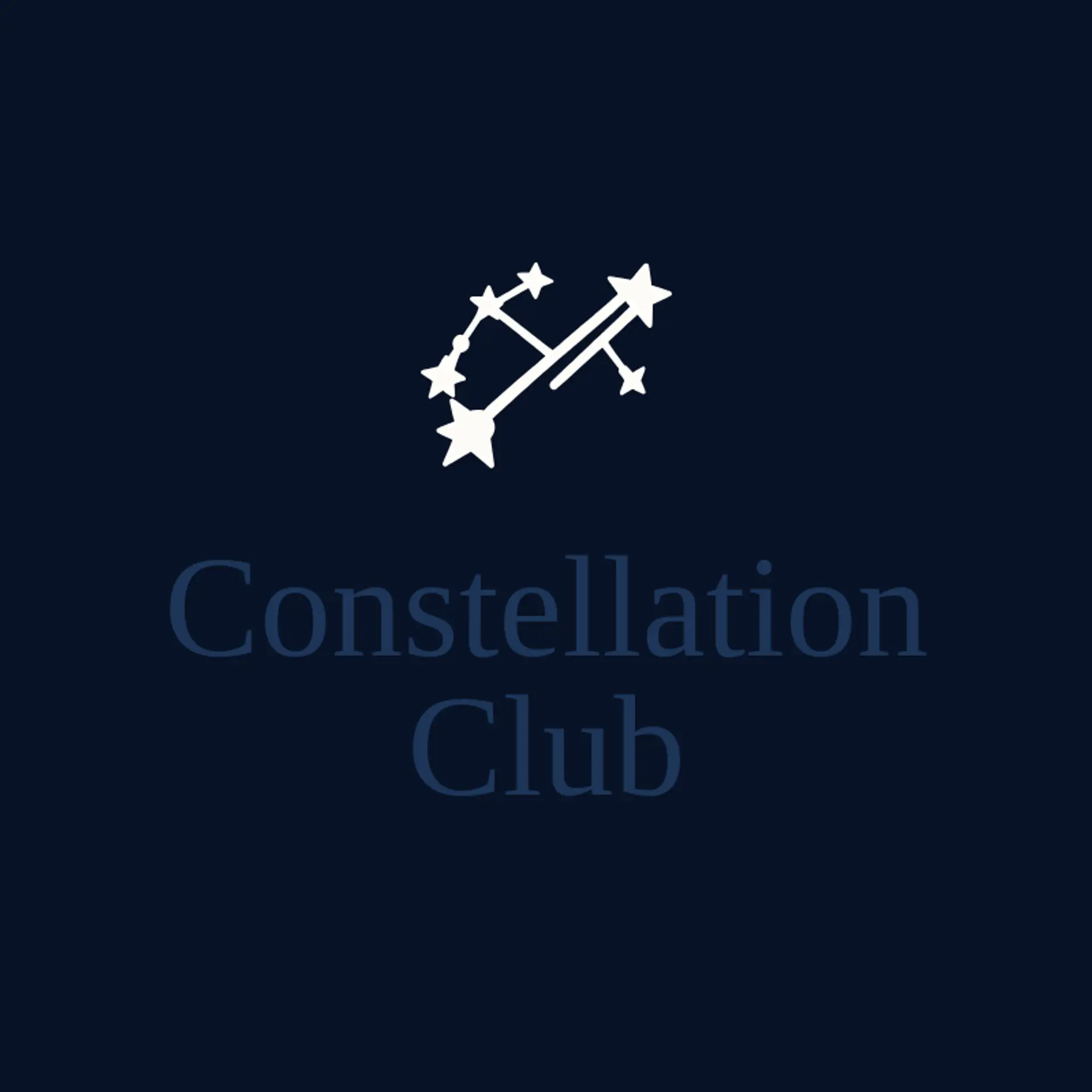 Constellation Club logo for shooting star