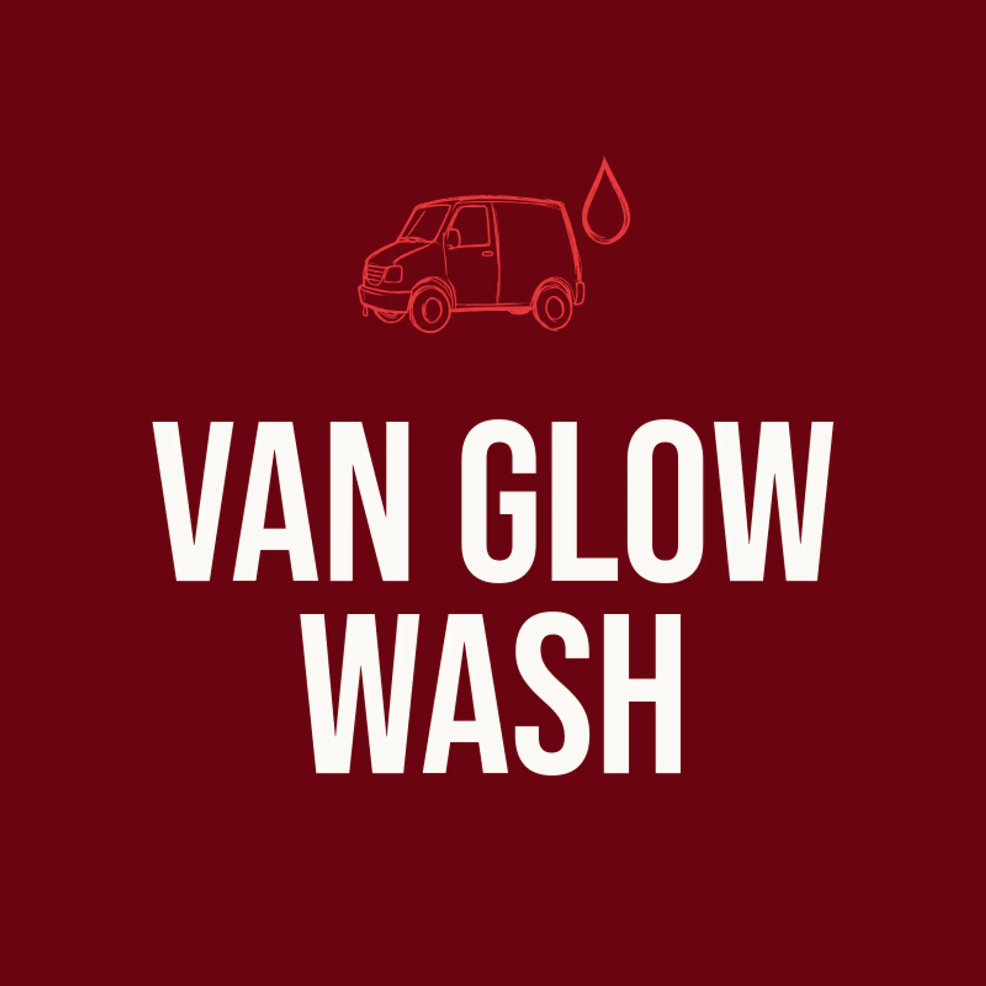 Van Glow Wash logo for car wash