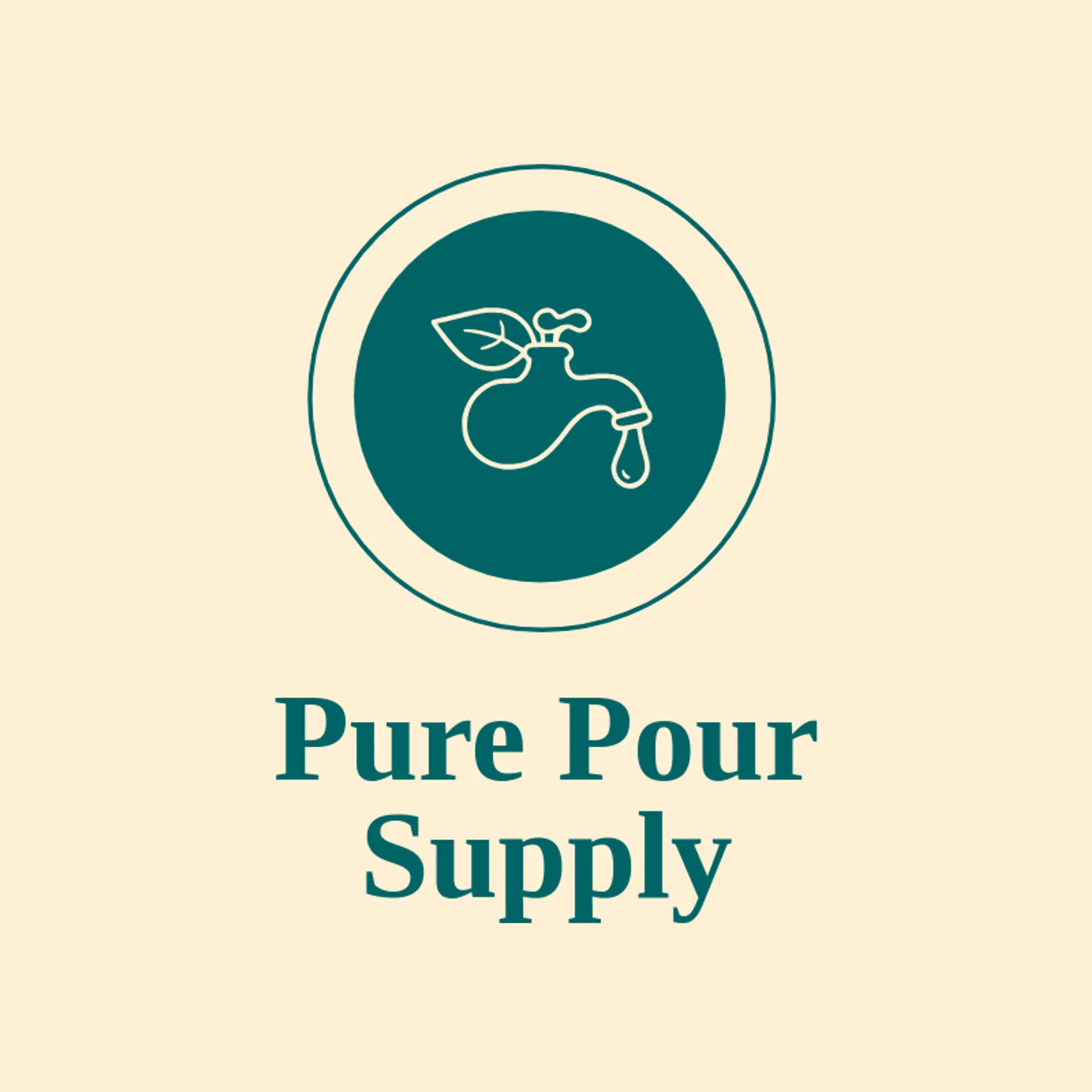 Pure Pour Supply logo for drip