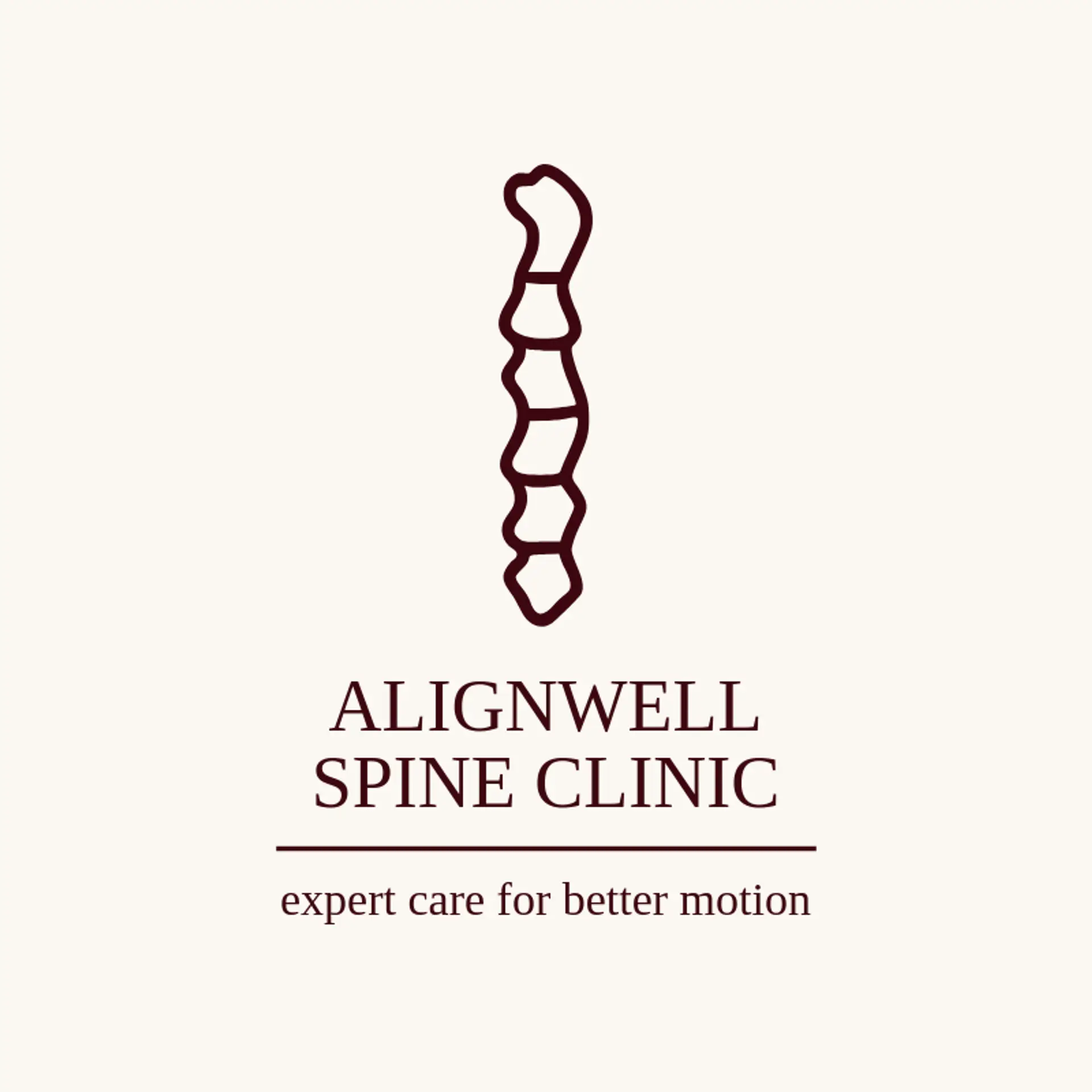 Alignwell Spine Clinic logo for spine