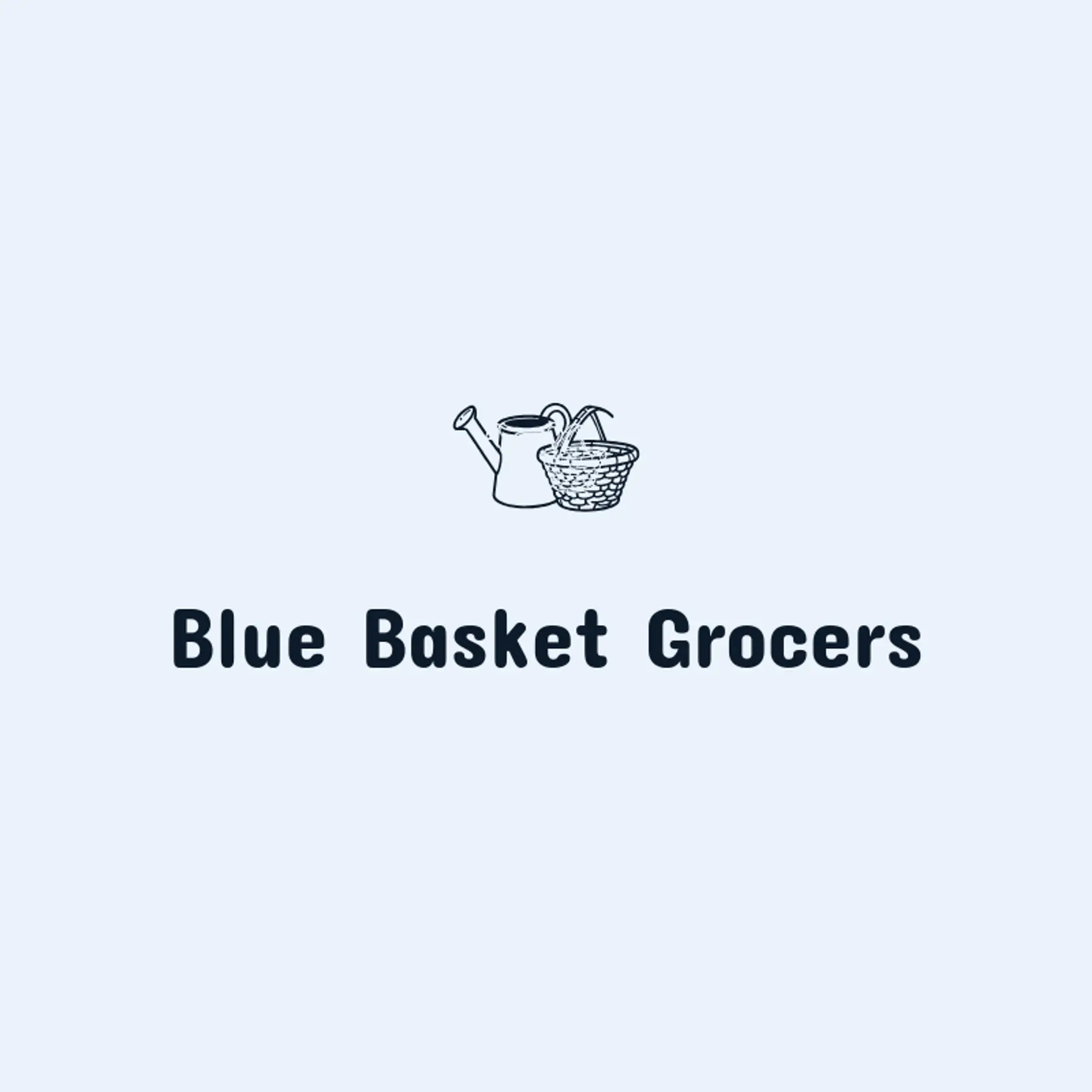 Blue Basket Grocers logo for mart