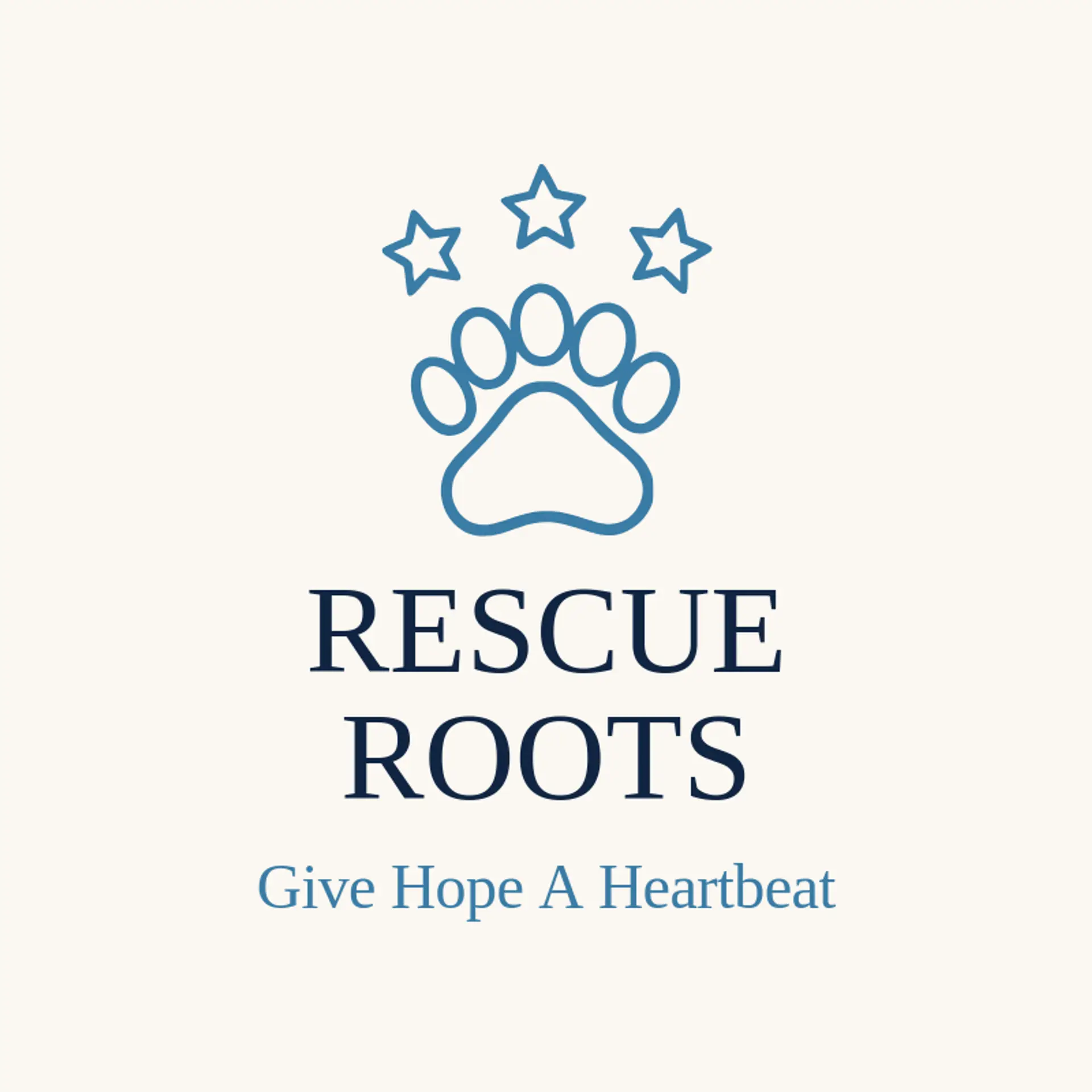 Rescue Roots logo for animal shelter